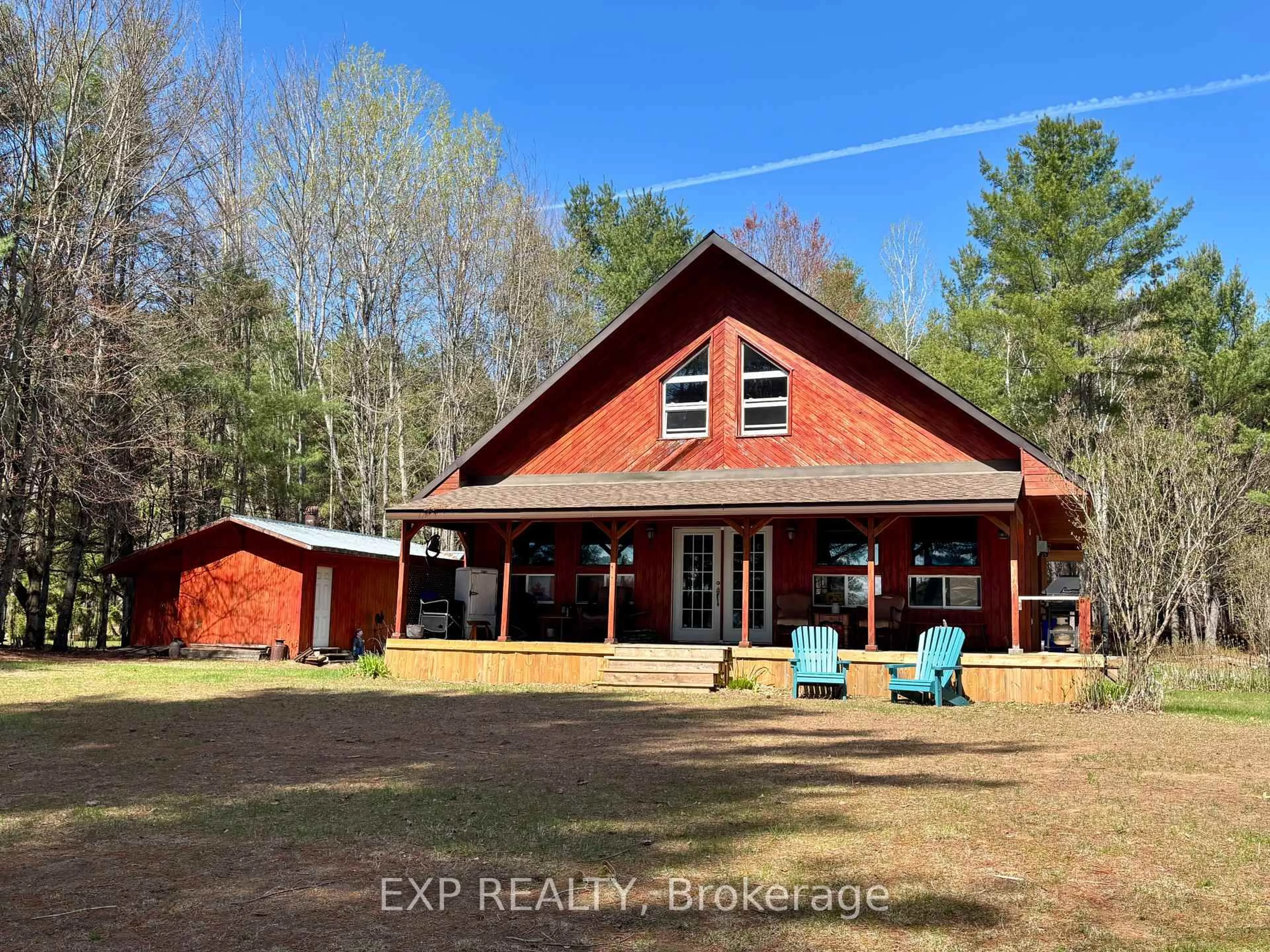A pic from outside/outdoor area/front of a property/back of a property/a pic from drone, building for 297 Boyle Lane, Killaloe Ontario K0J 2A0