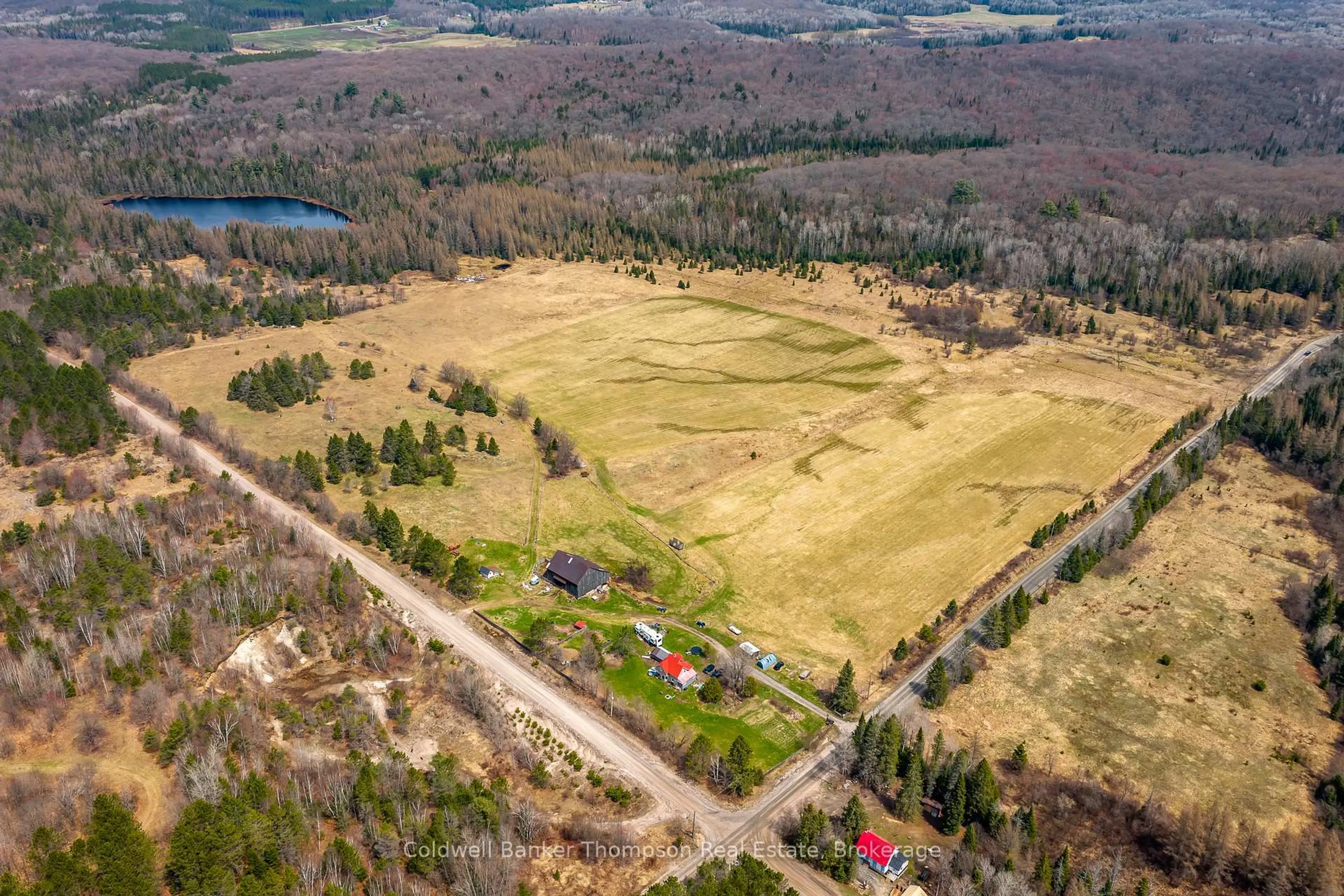 A pic from outside/outdoor area/front of a property/back of a property/a pic from drone, unknown for 1858 Midlothian Rd, Ryerson Ontario P0A 1C0