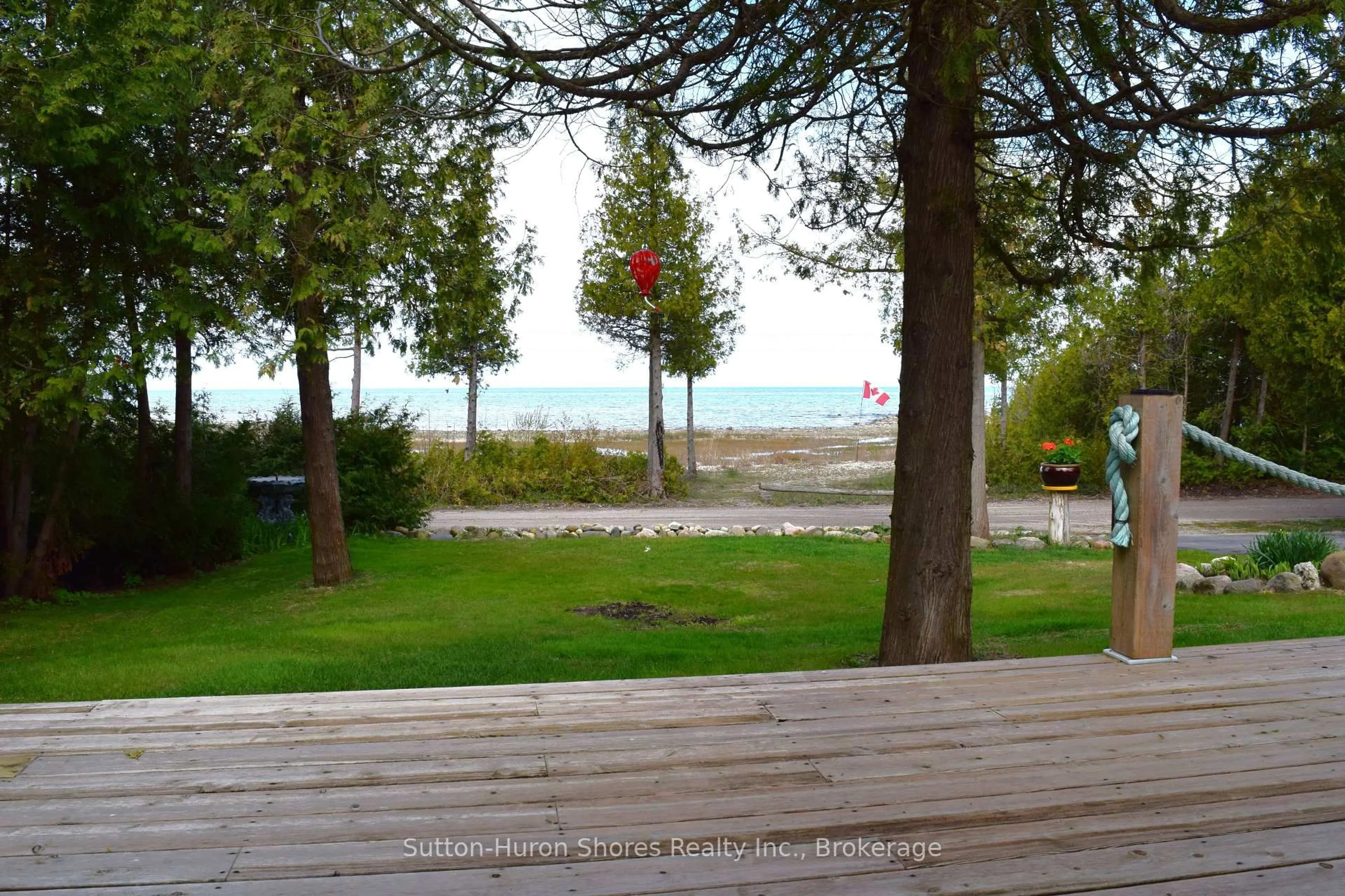 Patio, water/lake/river/ocean view for 484 Sunset Dr, Kincardine Ontario N0H 2C5