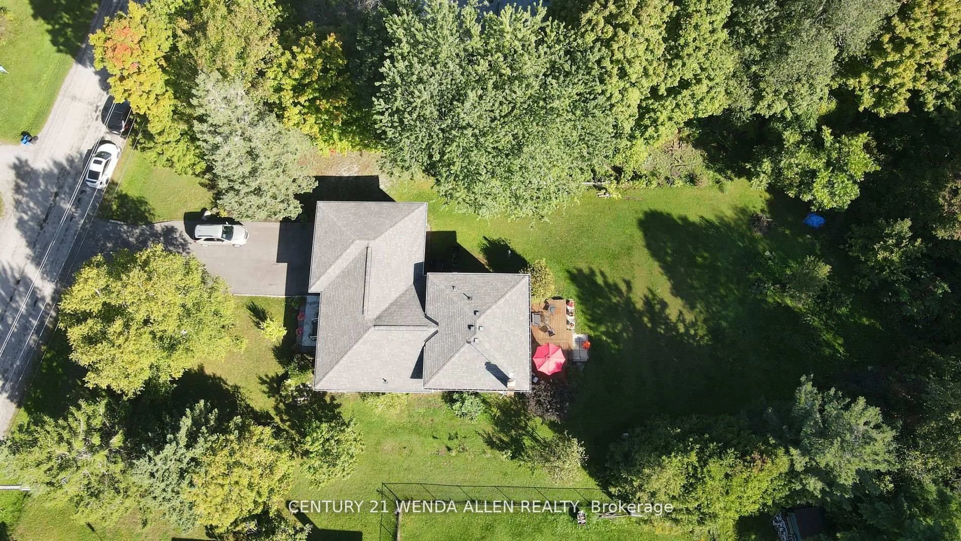 A pic from outside/outdoor area/front of a property/back of a property/a pic from drone, unknown for 14 Manvers Dr, Kawartha Lakes Ontario L0B 1K0