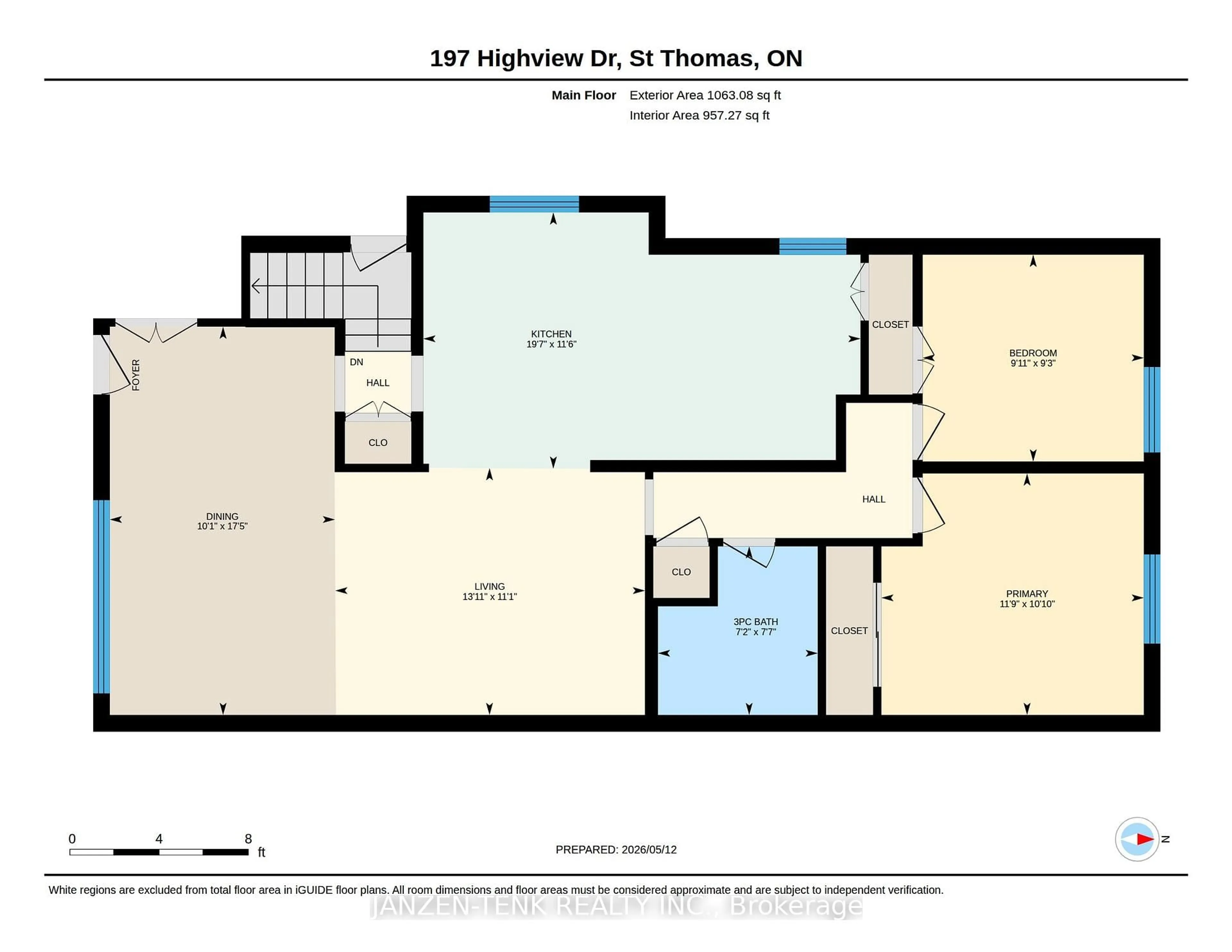 Floor plan for 197 Highview Dr, St. Thomas Ontario N5R 5H6