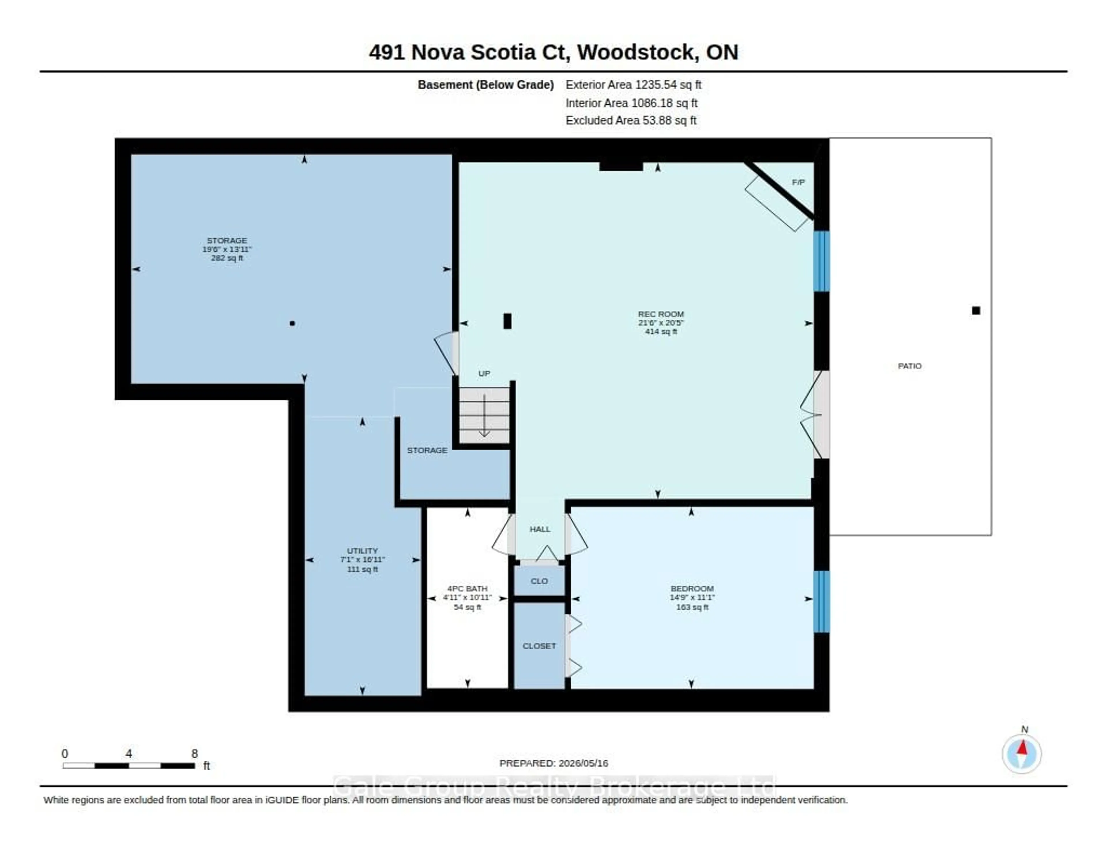 Floor plan for 491 Nova Scotia Crt #13, Woodstock Ontario N4S 8Z2