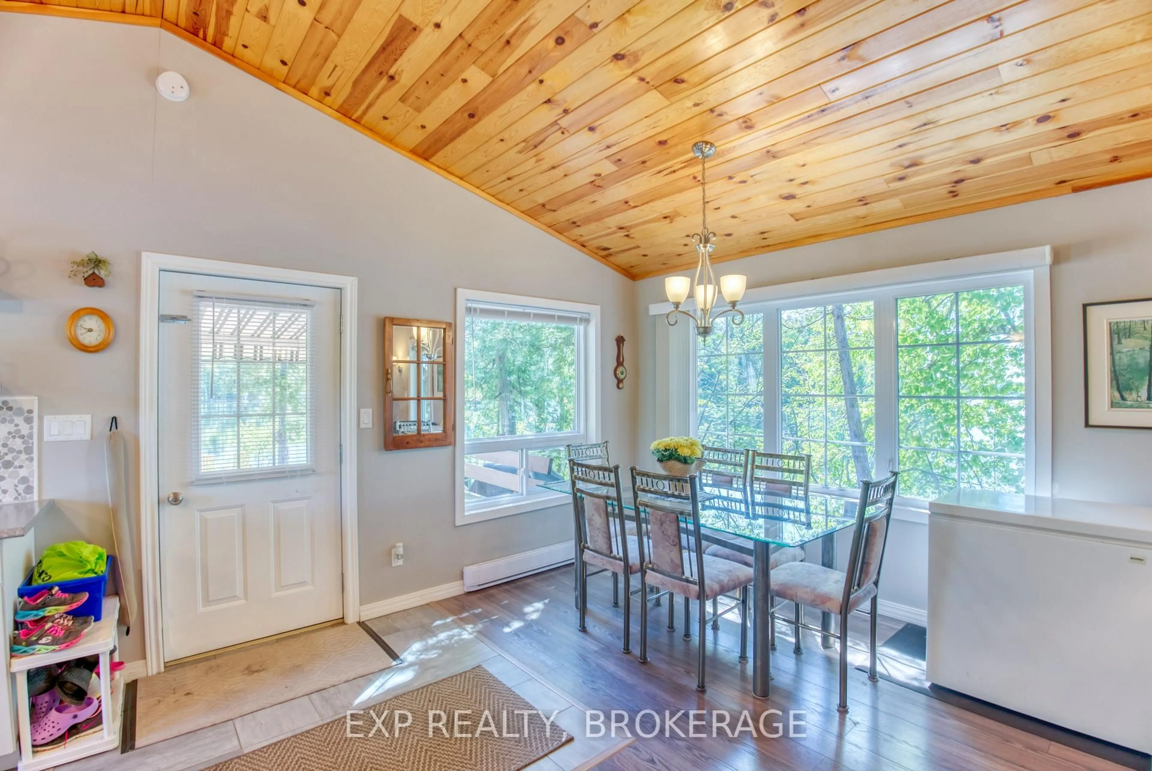 Dining room, wood/laminate floor for 832 Sharbot Lake, Sharbot Lake Ontario K0H 2P0