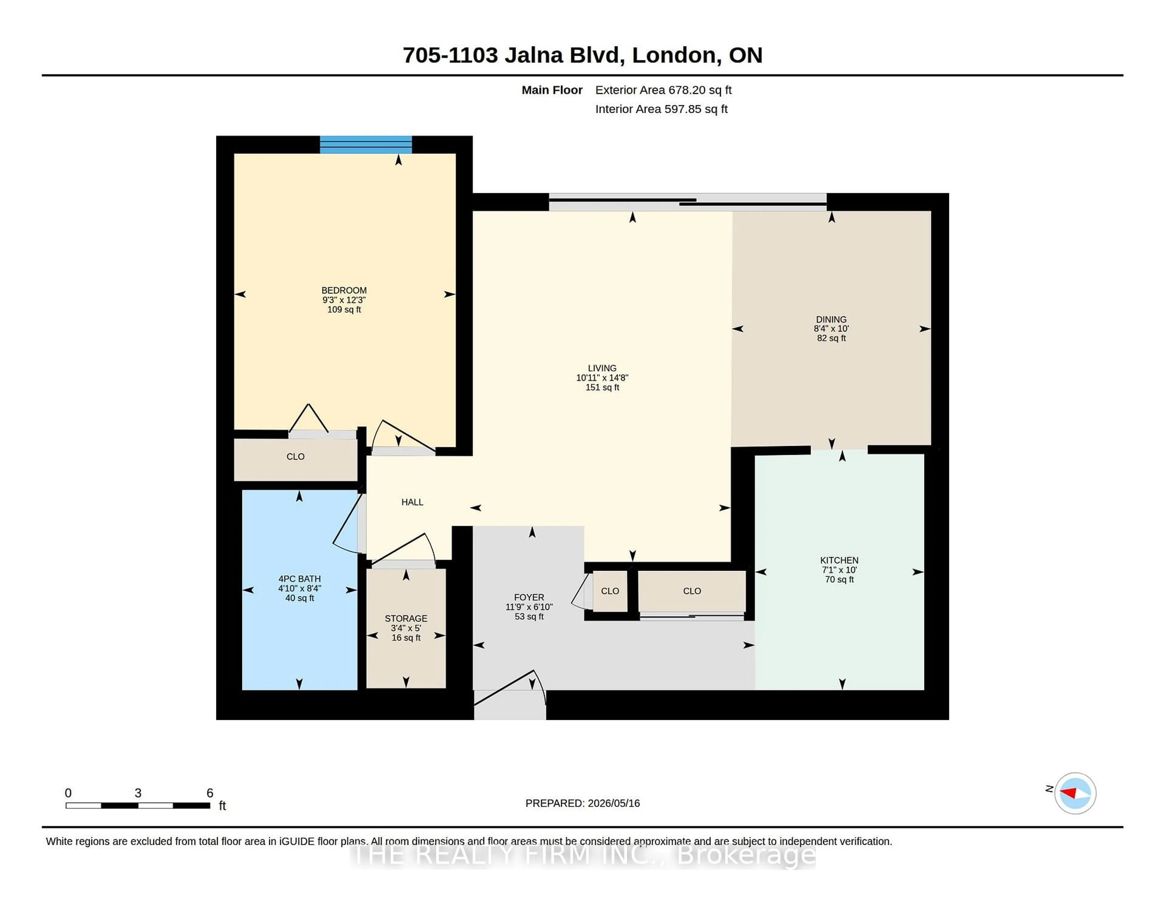 Floor plan for 1103 Jalna Blvd #705, London South Ontario N6E 2W8