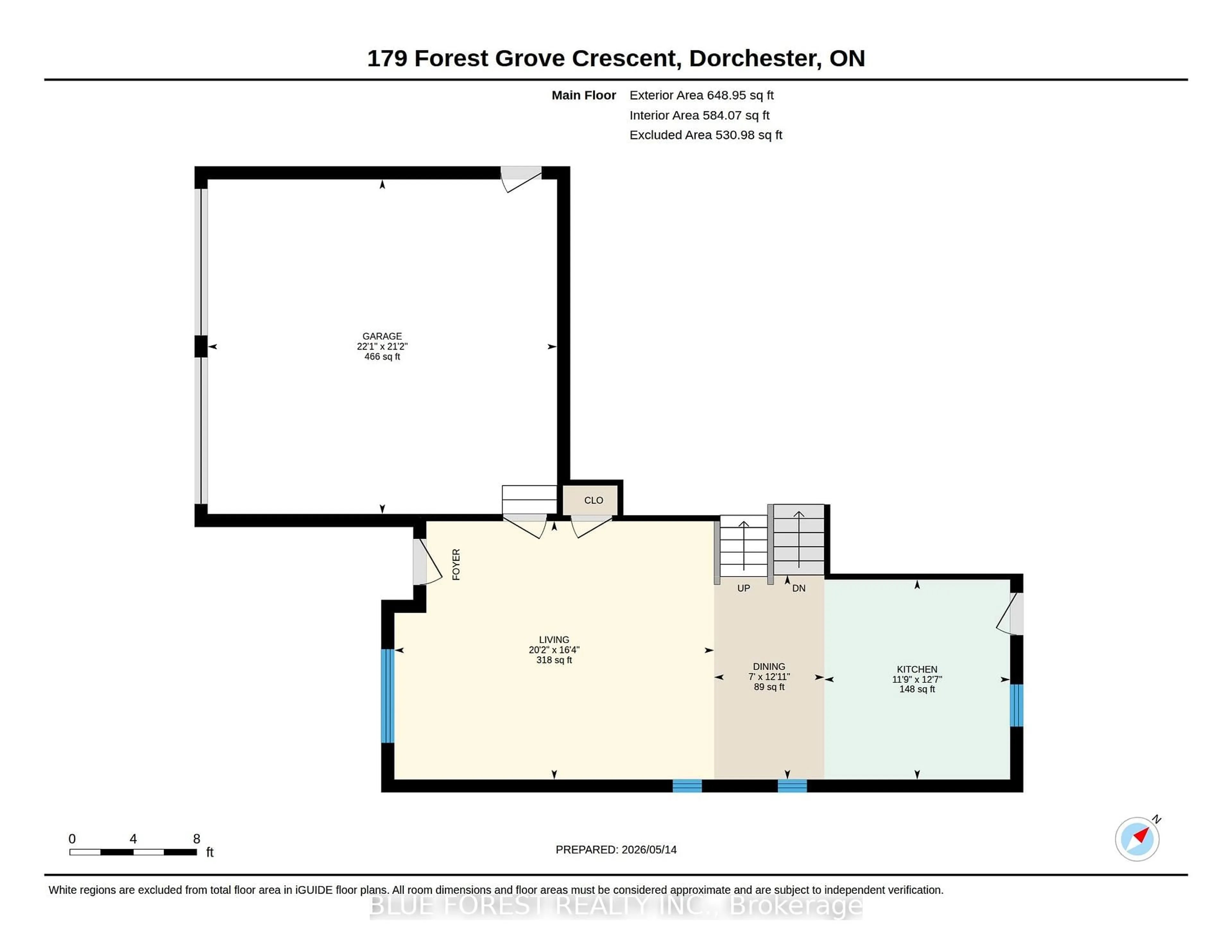 Floor plan for 179 Forest Grove Cres, Thames Centre Ontario N0L 1G3