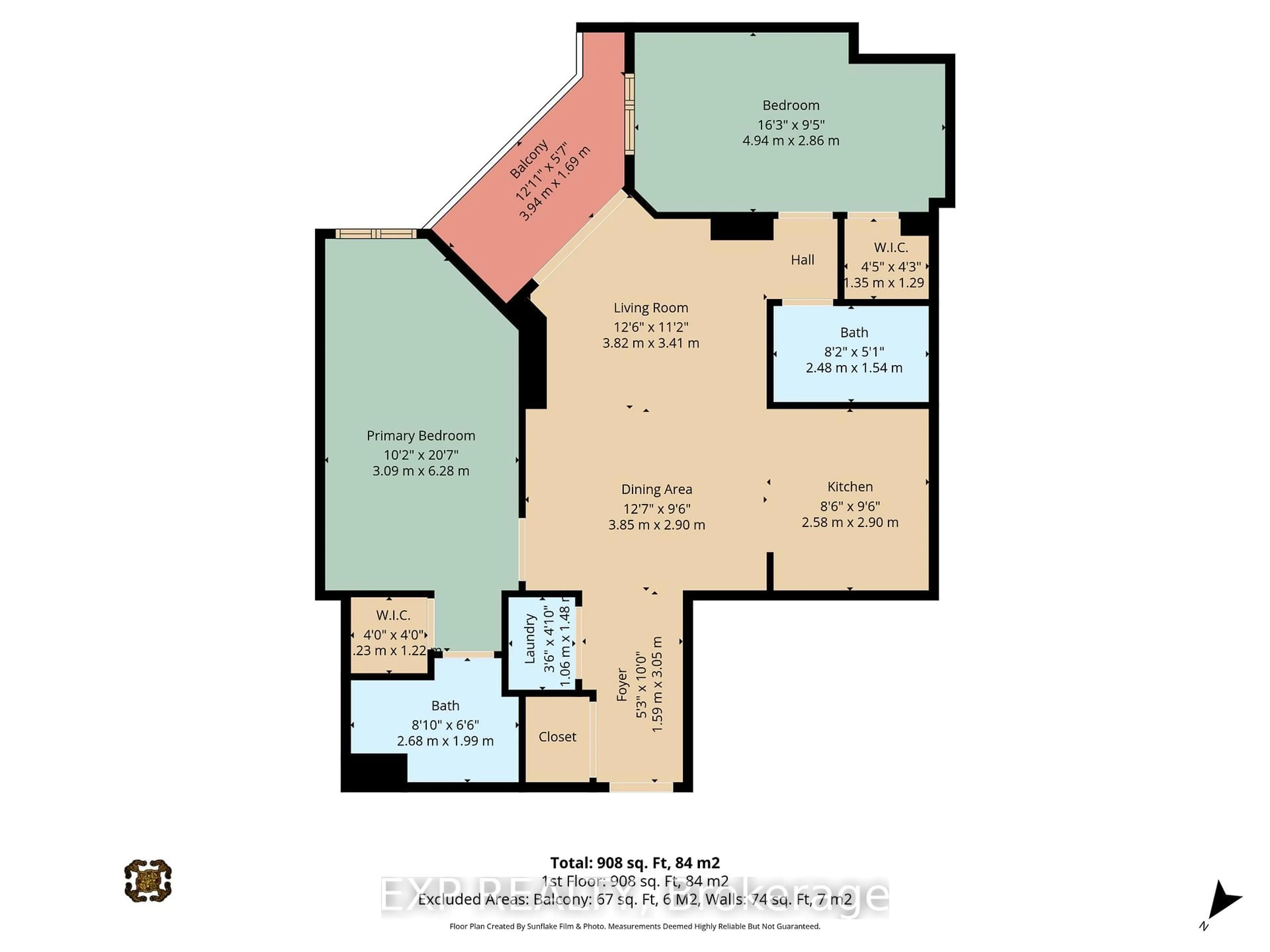 Floor plan for 316 Bruyere St #410, Ottawa Ontario K1N 0C3