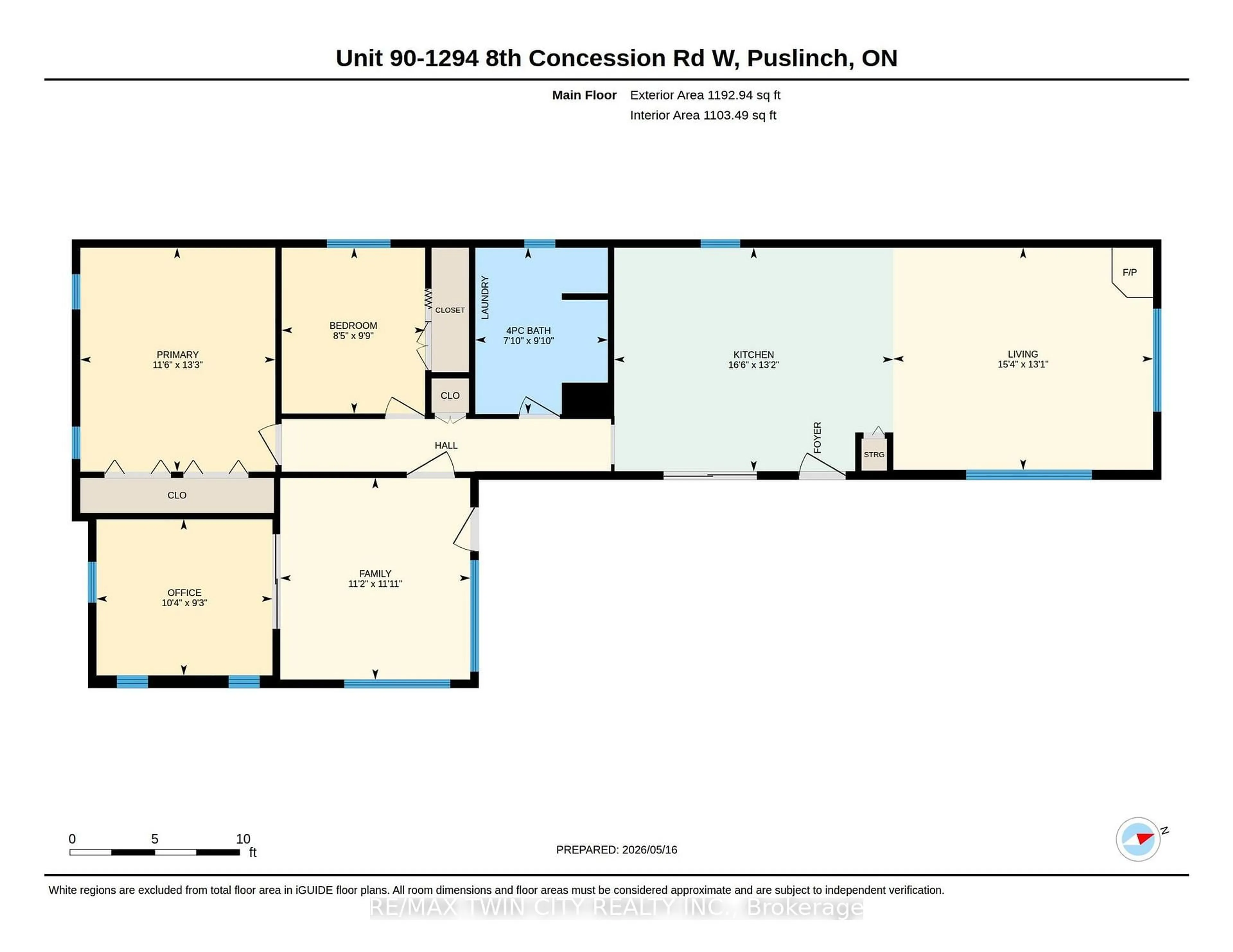 Floor plan for 1294 8th Concession Rd, Hamilton Ontario N0B 2J0