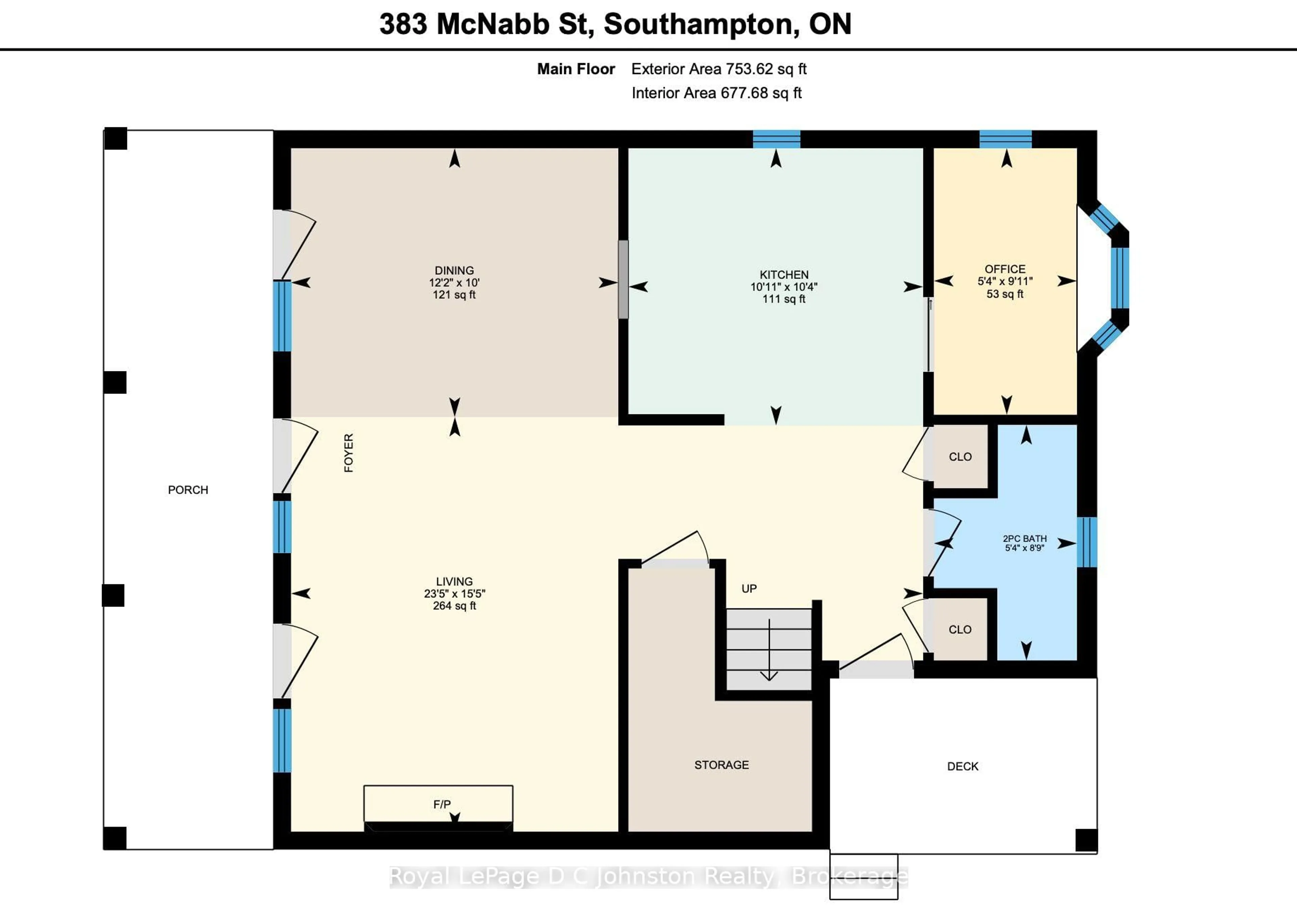 Floor plan for 383 McNabb St #Unit 123, Saugeen Shores Ontario N0H 2L0