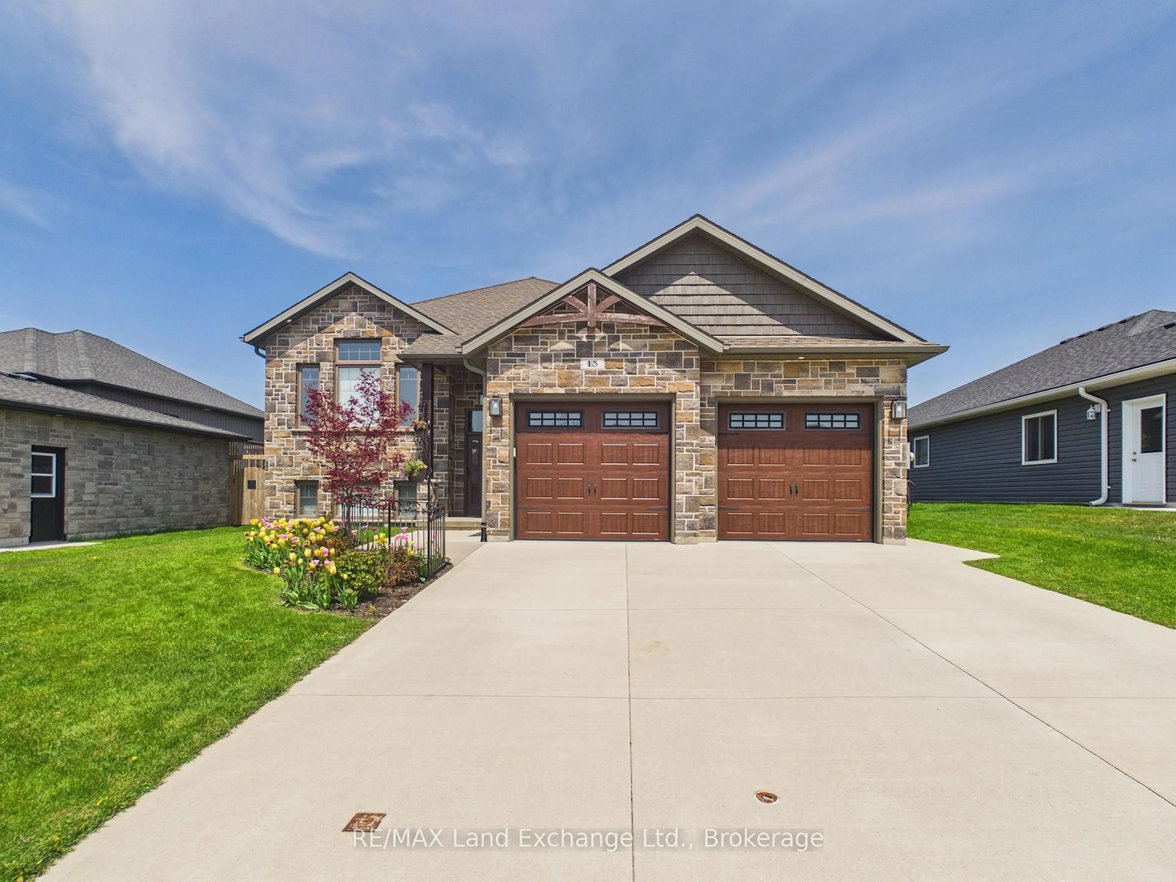 Home with brick exterior material, street for 13 Lakefield Dr, Kincardine Ontario N2Z 0C9