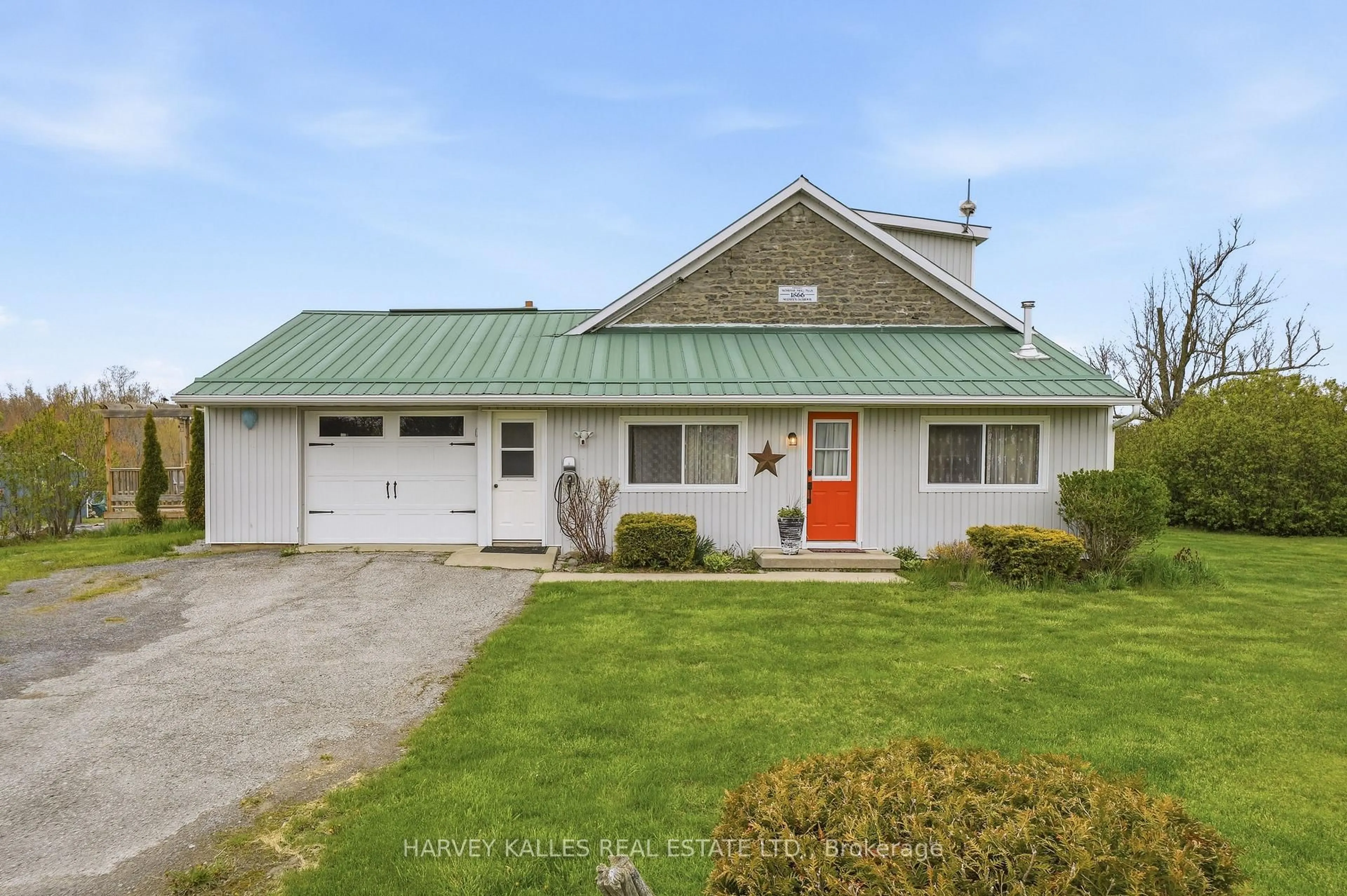 A pic from outside/outdoor area/front of a property/back of a property/a pic from drone, street for 8 School House Rd, Prince Edward County Ontario K0K 2P0