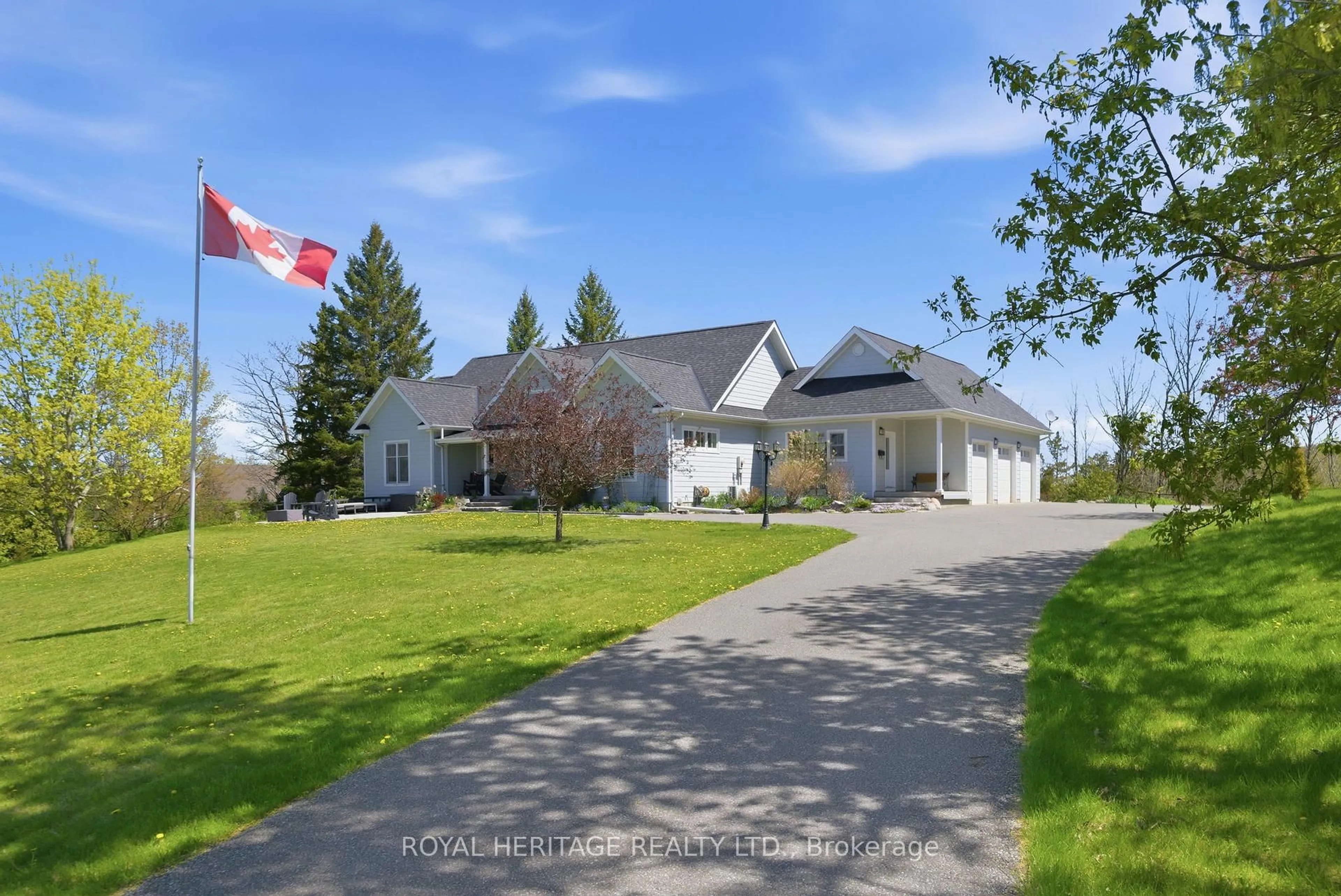 A pic from outside/outdoor area/front of a property/back of a property/a pic from drone, street for 870 AA 6th Line, Trent Hills Ontario K0L 1W0