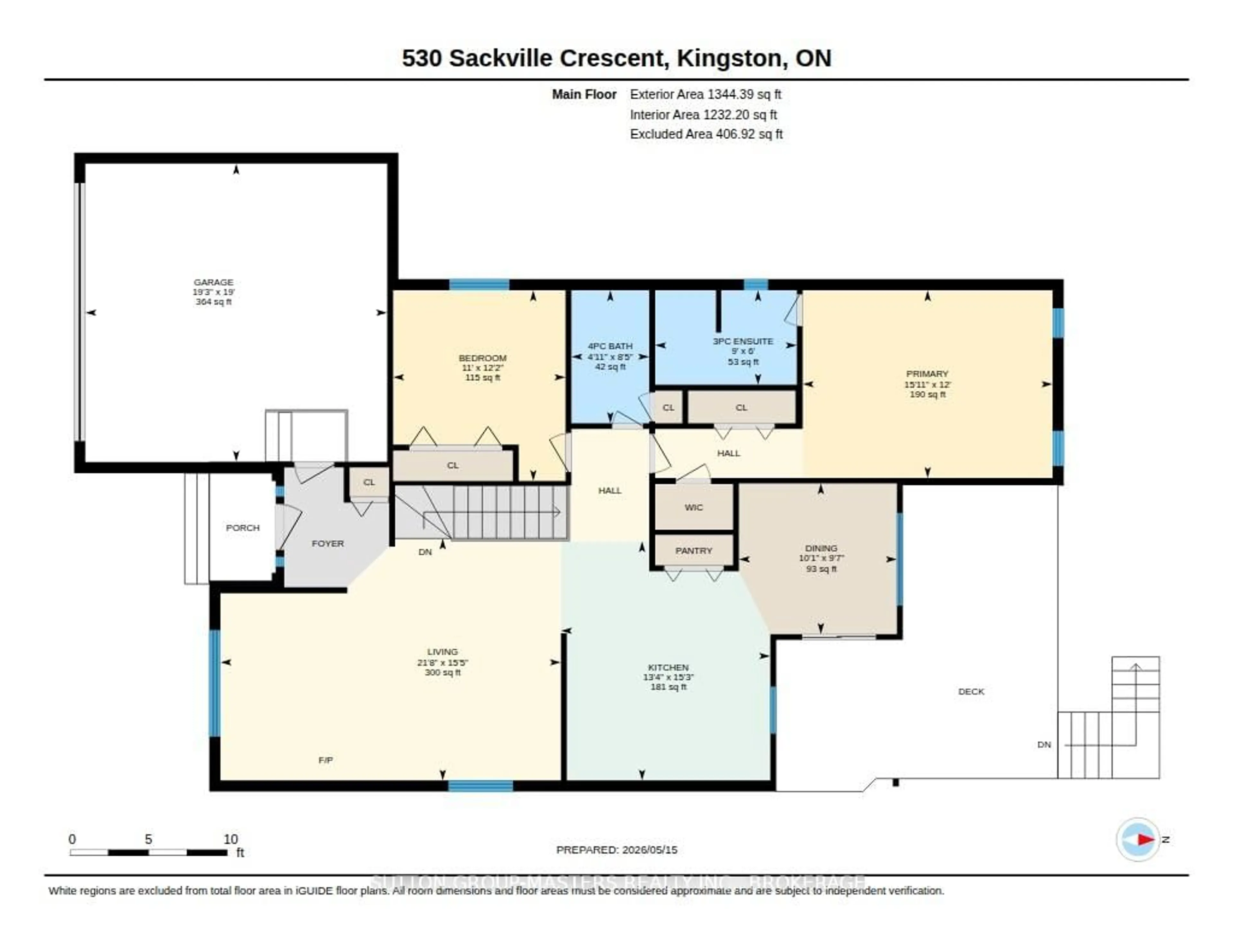 Floor plan for 530 Sackville Cres, Kingston Ontario K7M 8W3