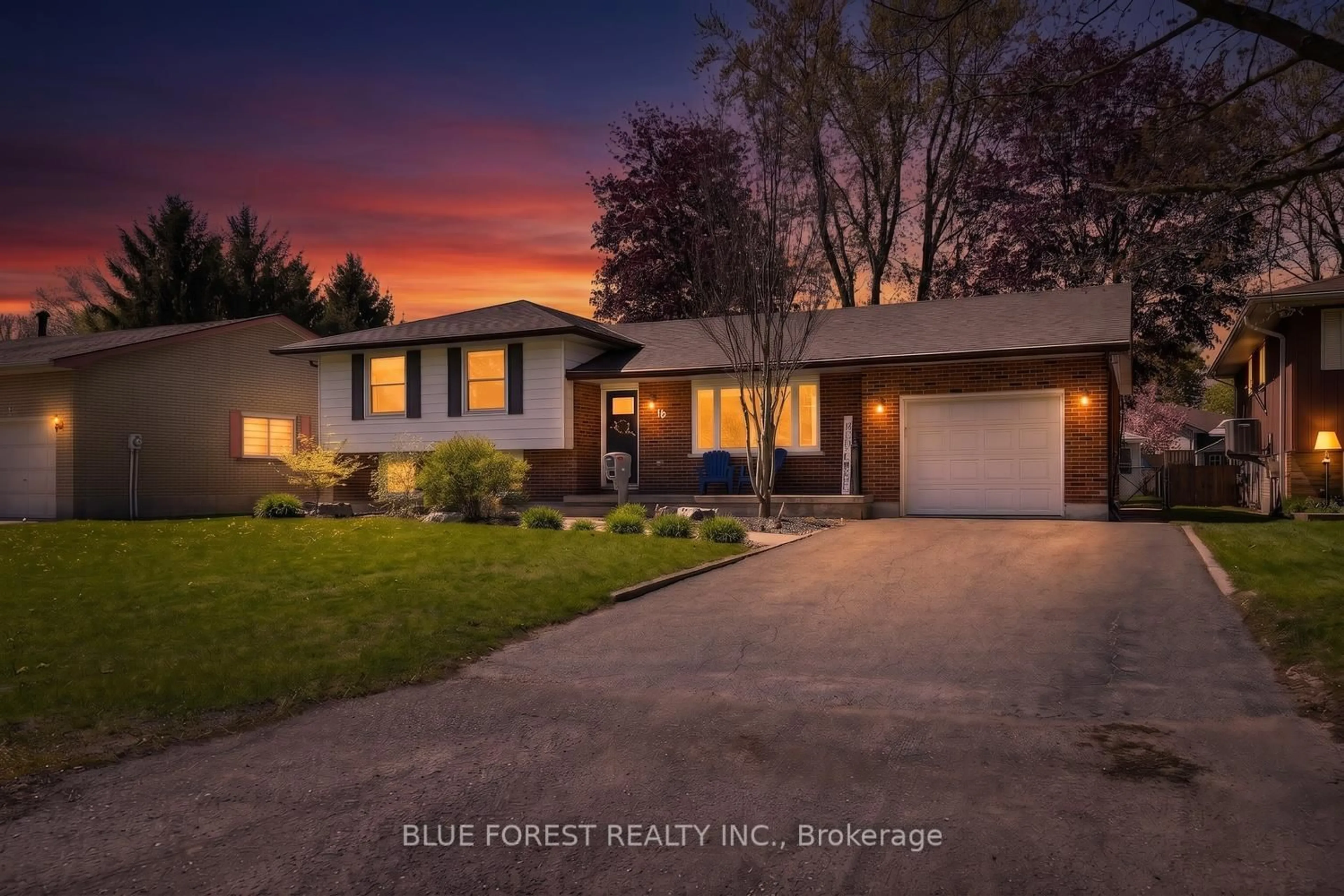 Home with brick exterior material, forest/trees view for 16 Dell Dr, Strathroy-Caradoc Ontario N7G 3N5