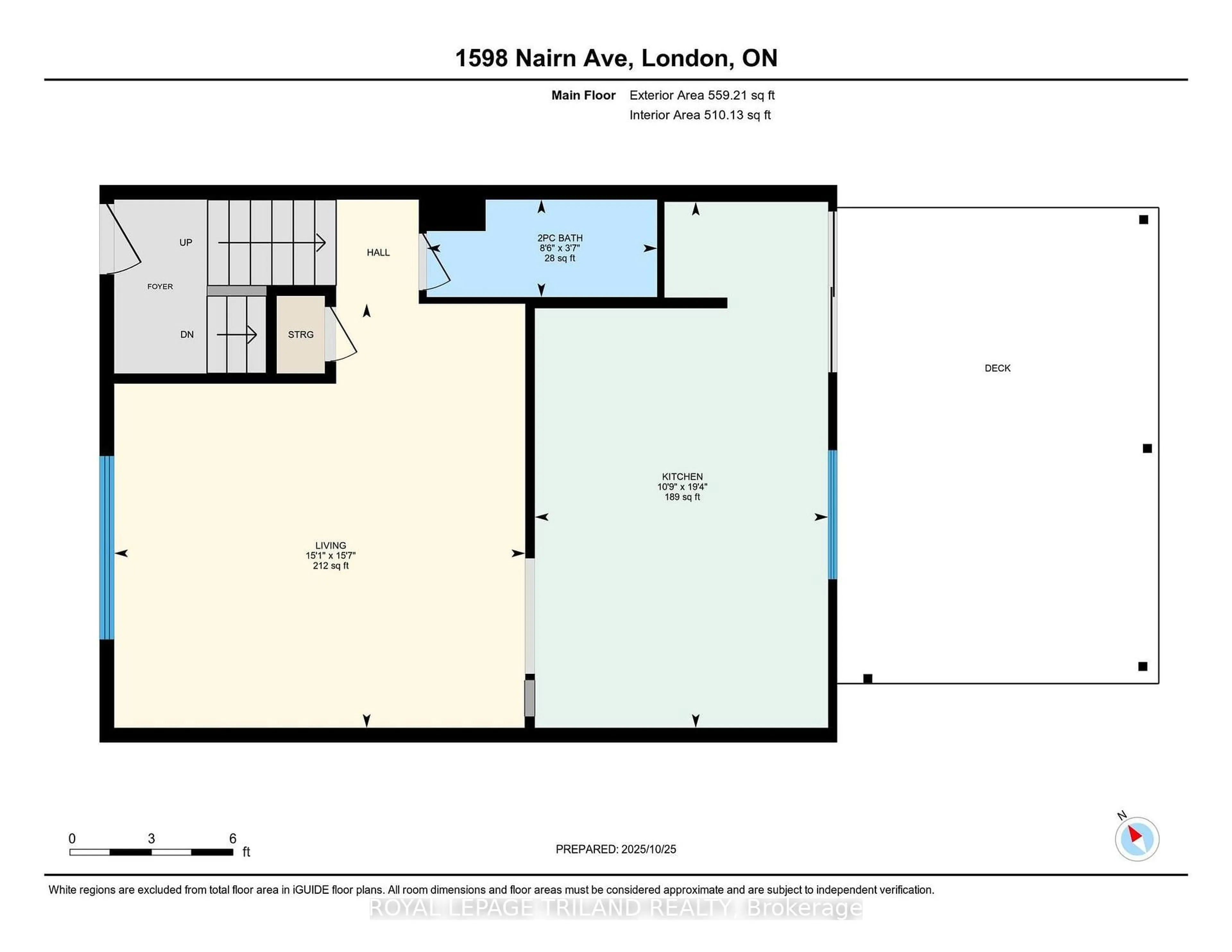 Floor plan for 1598 Nairn Ave, London East Ontario N5V 2P2