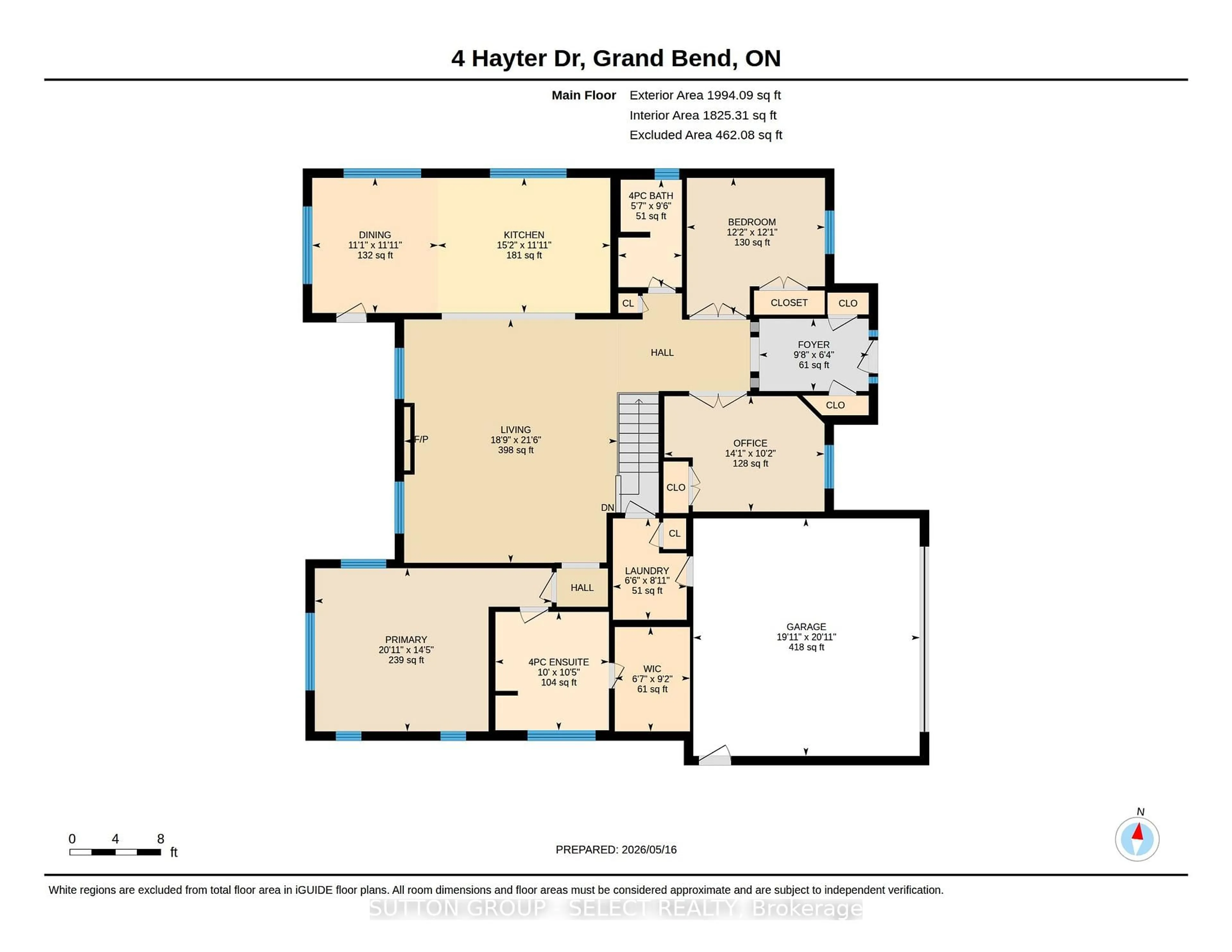 Floor plan for 4 Hayter Dr, Lambton Shores Ontario N0M 1T0