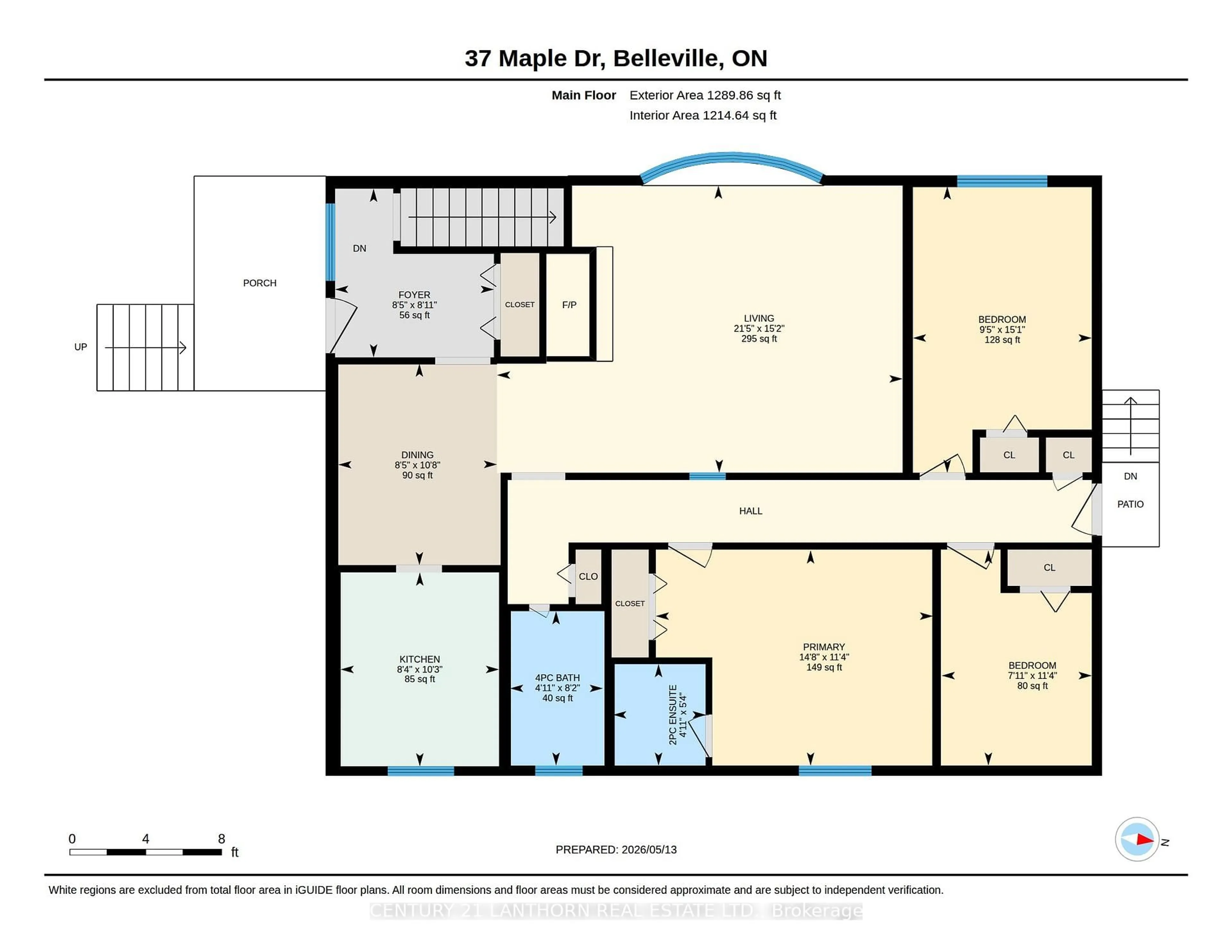Floor plan for 37 Maple Dr, Belleville Ontario K8P 2P8