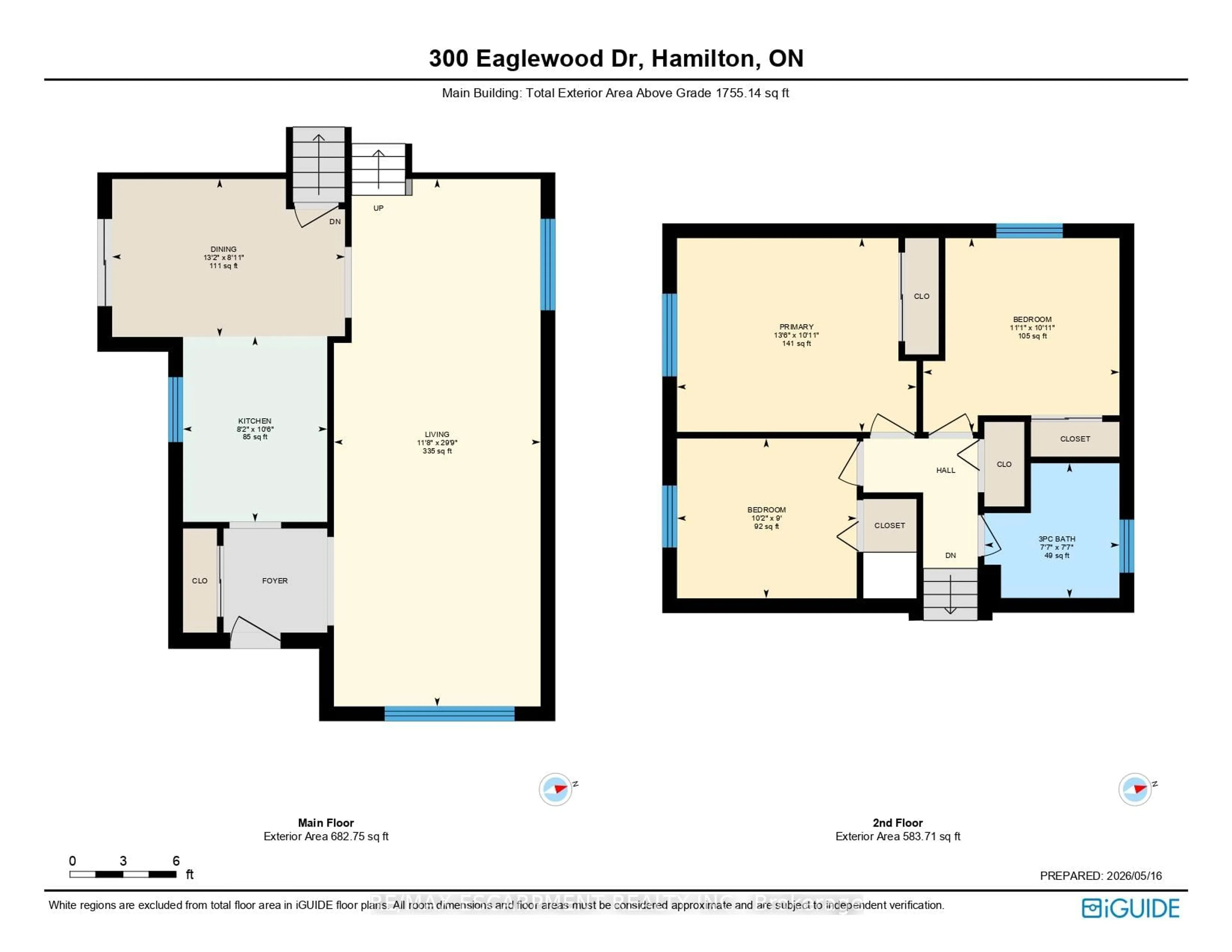 Floor plan for 300 Eaglewood Dr, Hamilton Ontario L8W 1T5