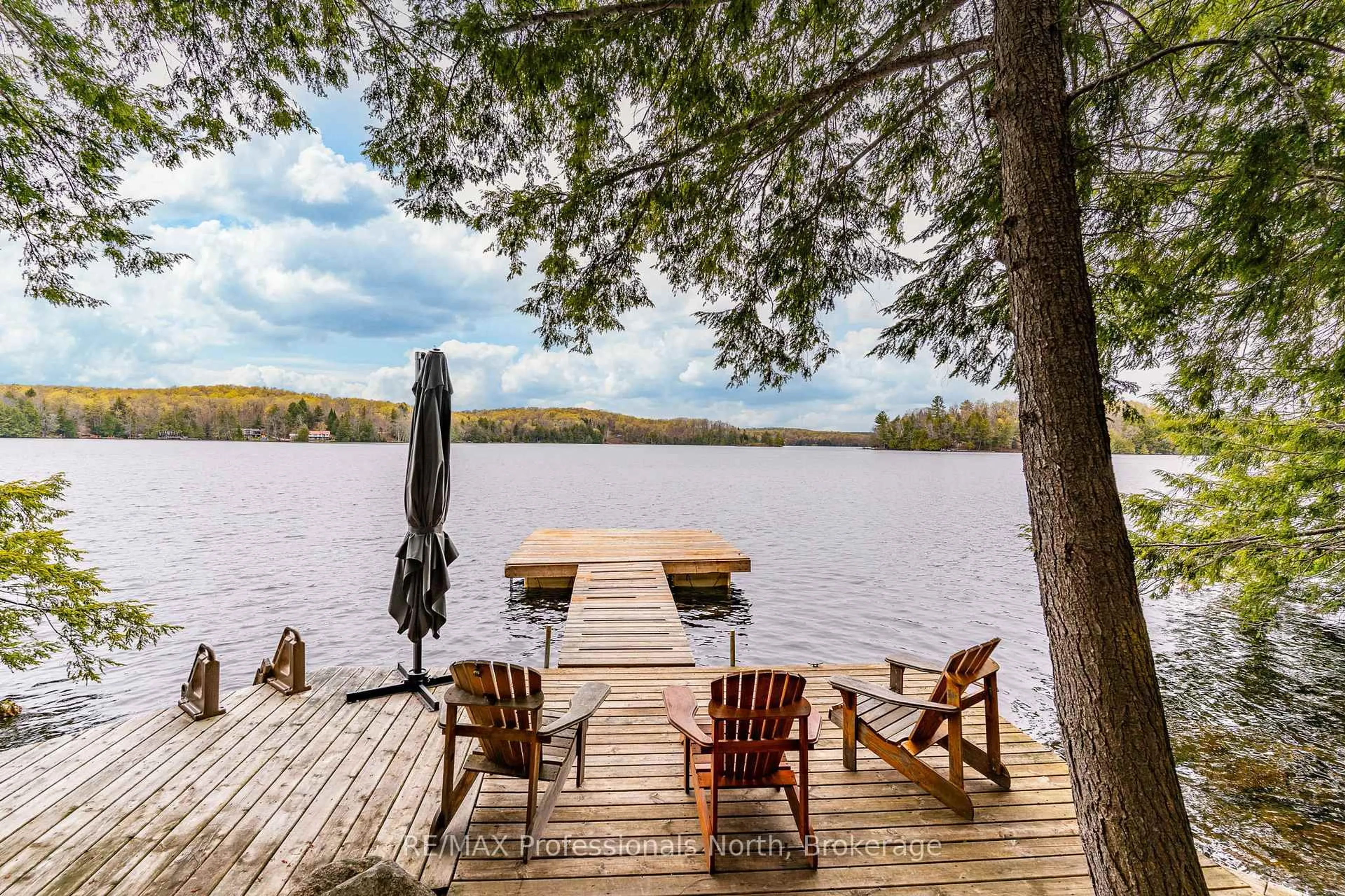 Patio, water/lake/river/ocean view for 1201 Trellis Tr, Minden Hills Ontario K0M 2K0