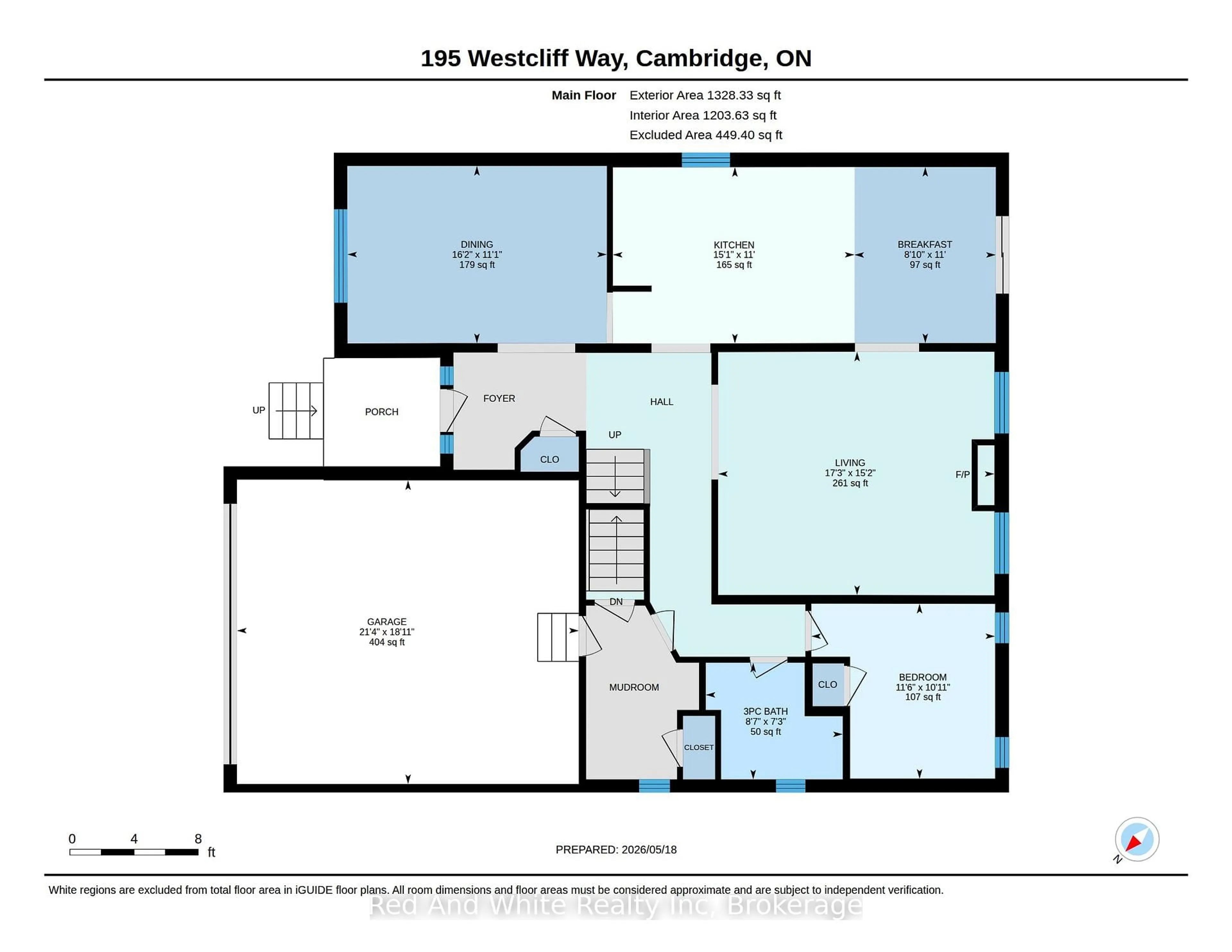 Floor plan for 195 Westcliff Way, Cambridge Ontario N1S 5C2