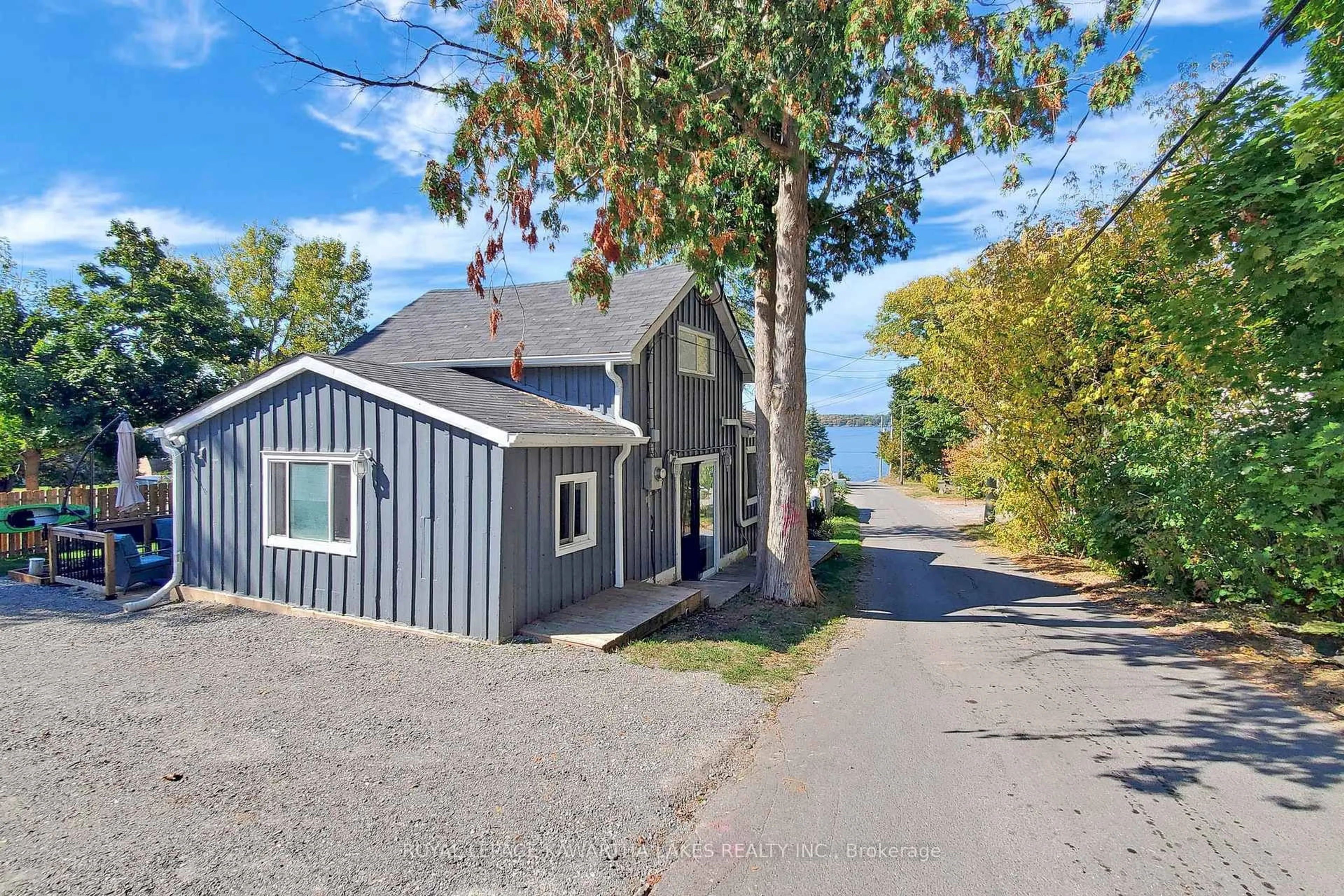 A pic from outside/outdoor area/front of a property/back of a property/a pic from drone, street for 12 Birchcliff Ave, Kawartha Lakes Ontario K0M 1L0