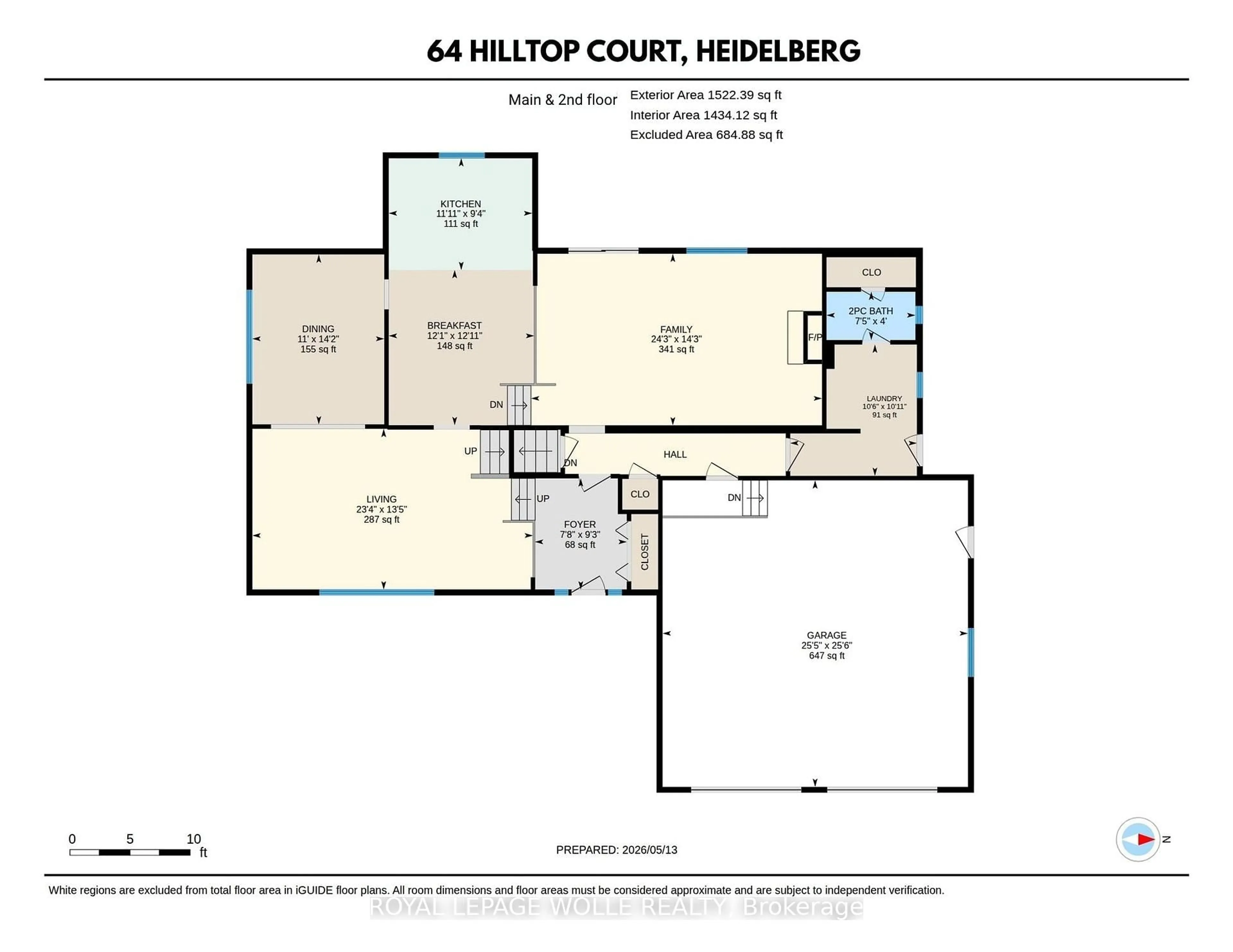 Floor plan for 64 Hilltop Crt, Wellesley Ontario N0B 2M1