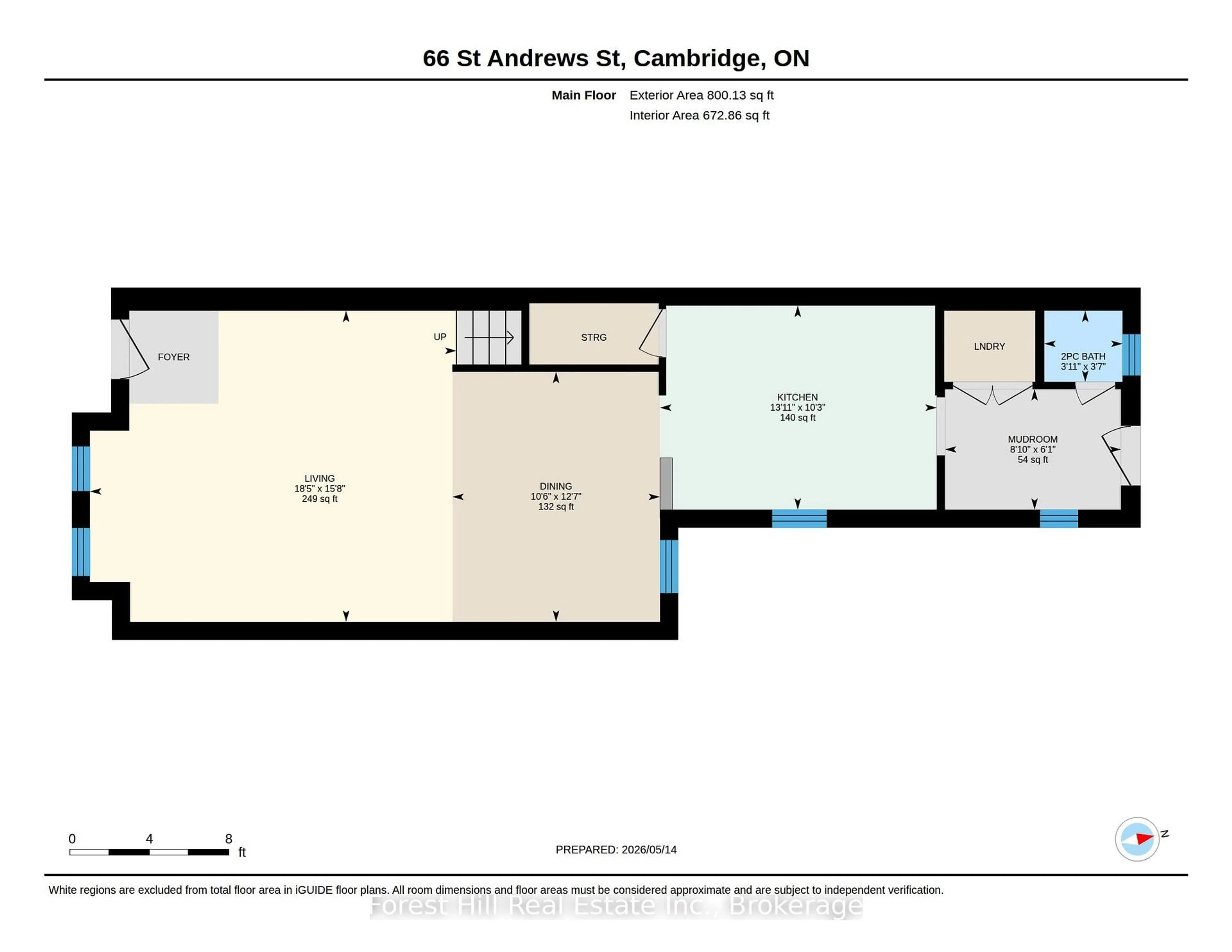 Floor plan for 66 St Andrews St, Cambridge Ontario N1S 1M4