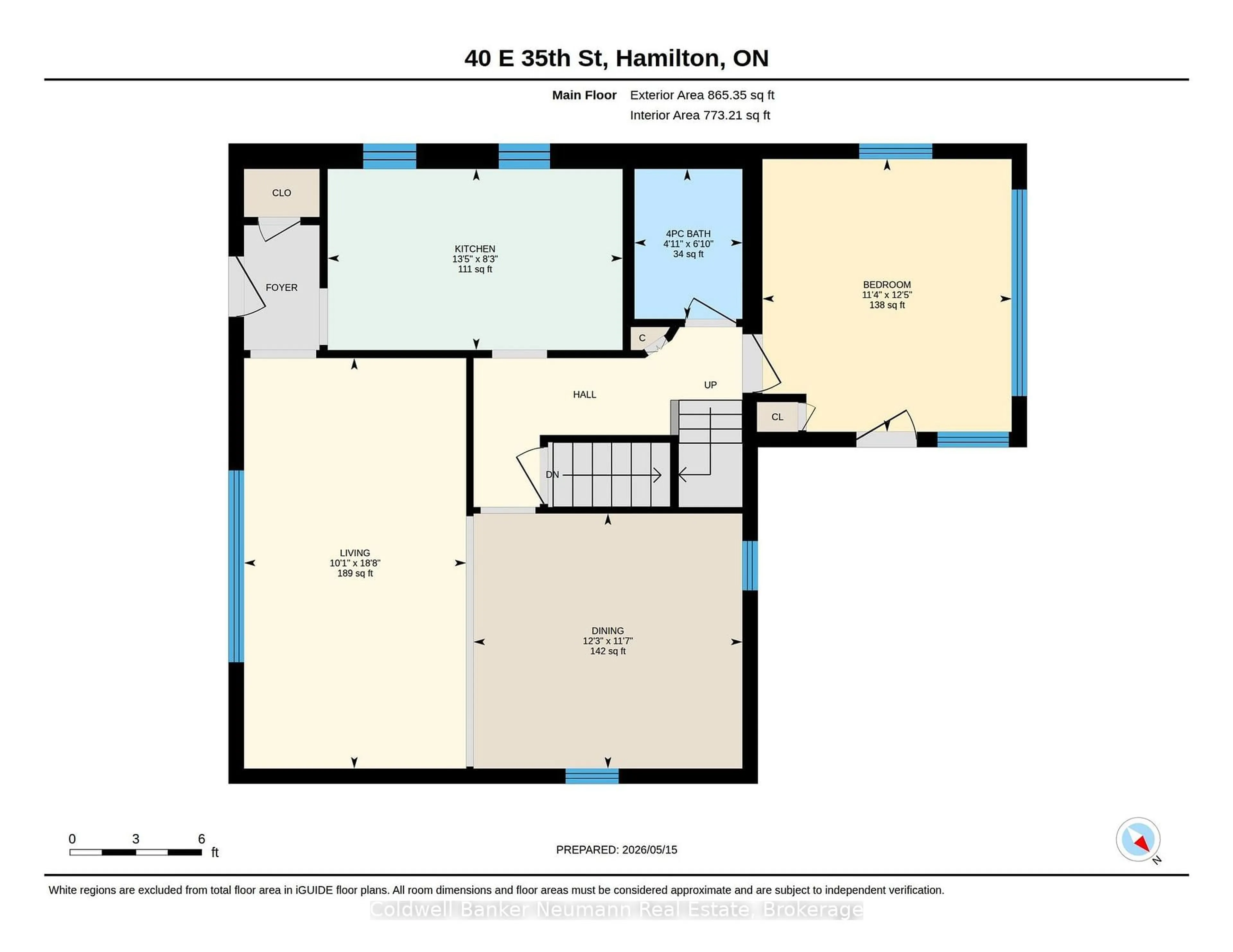Floor plan for 40 East 35th St, Hamilton Ontario L8V 3X8
