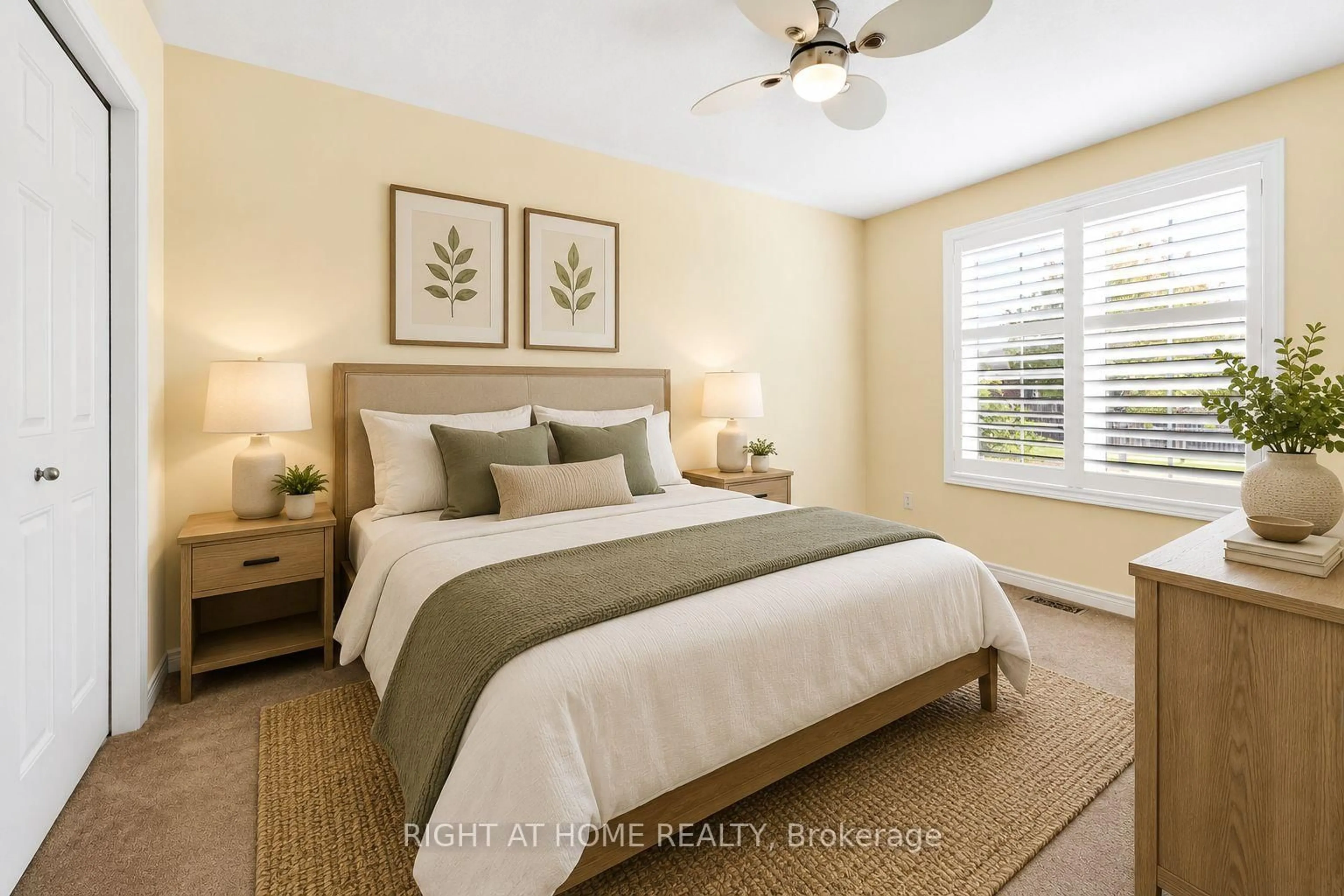 Bedroom with bed, unknown for 32 Woodburn Ave, St. Catharines Ontario L2P 0B8