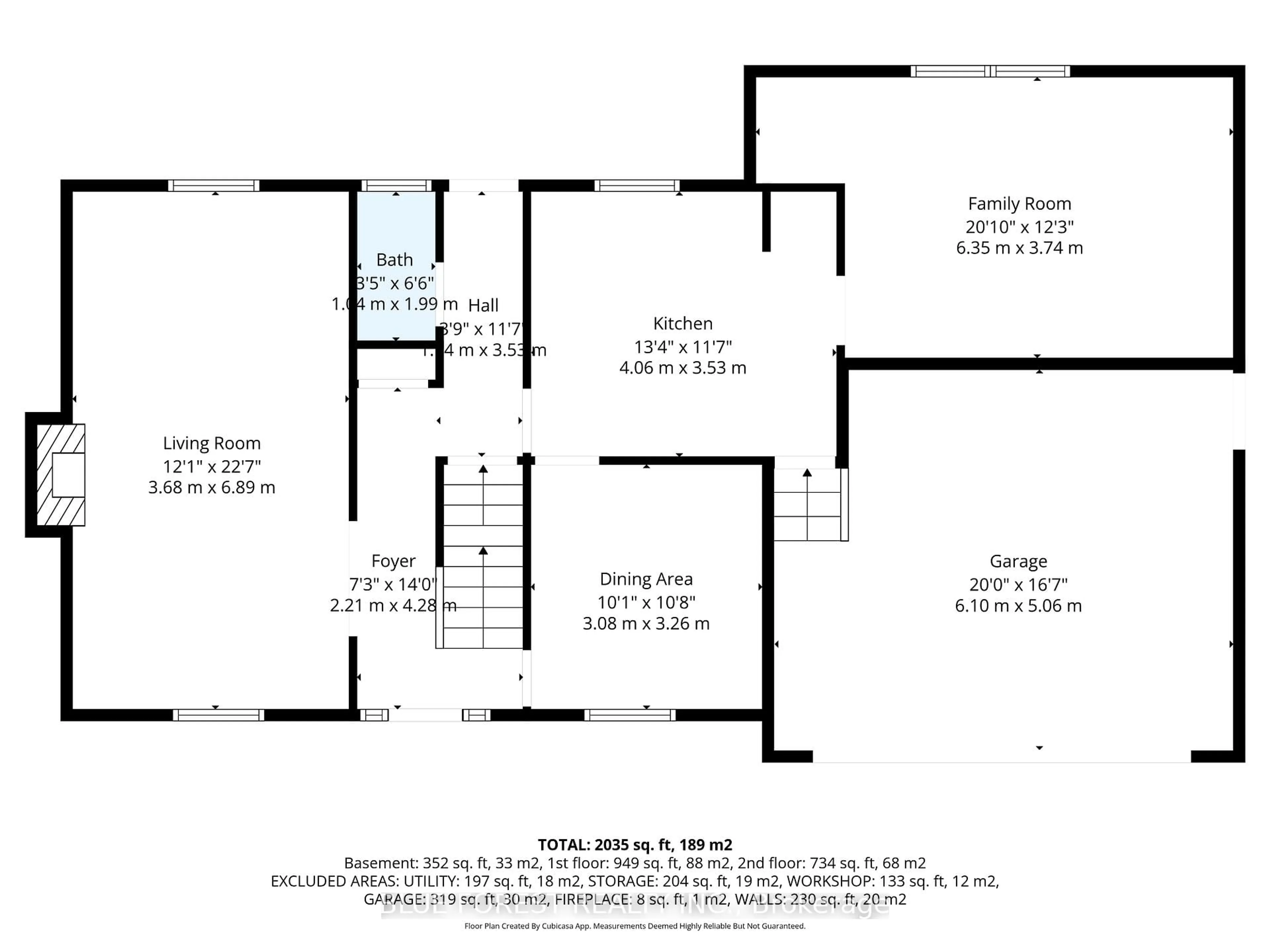 Floor plan for 34 Compton Cres, London South Ontario N6C 4G1
