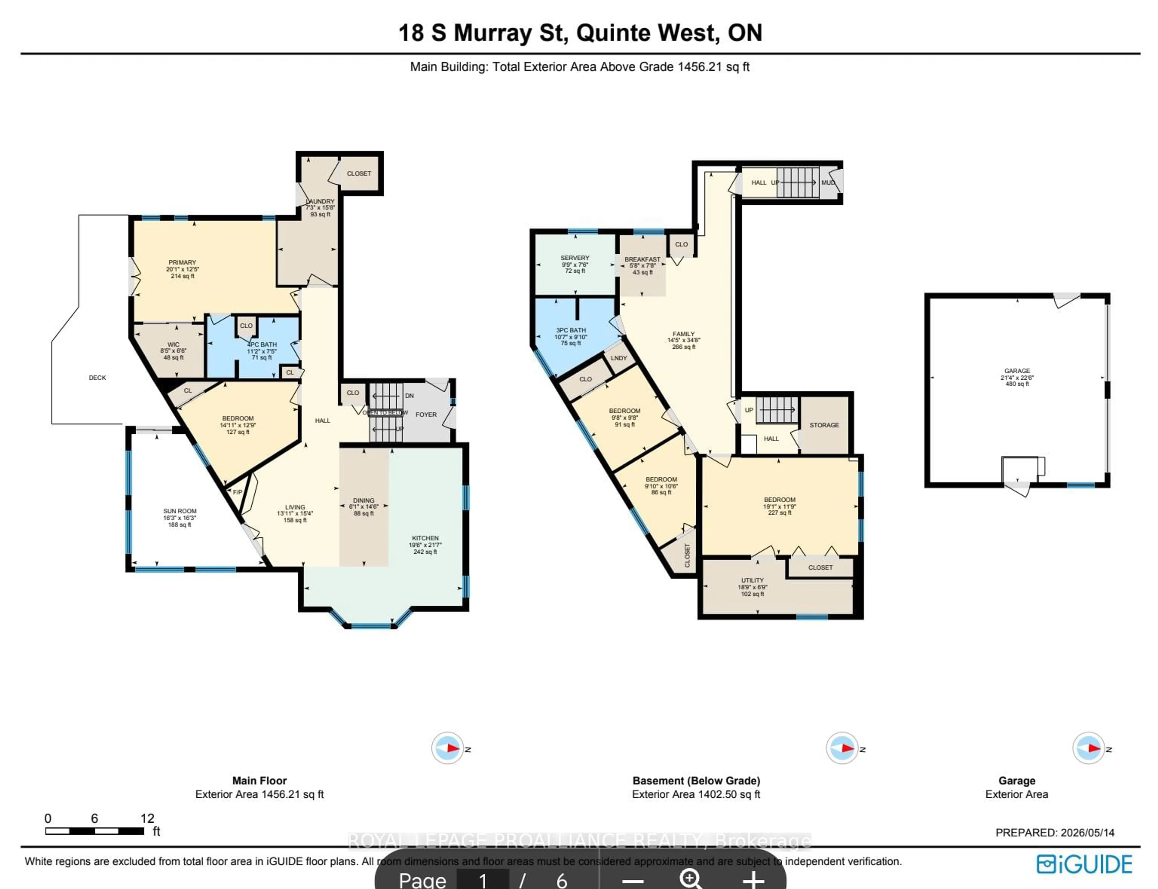 Floor plan for 18 South Murray St, Quinte West Ontario K8V 1Y3