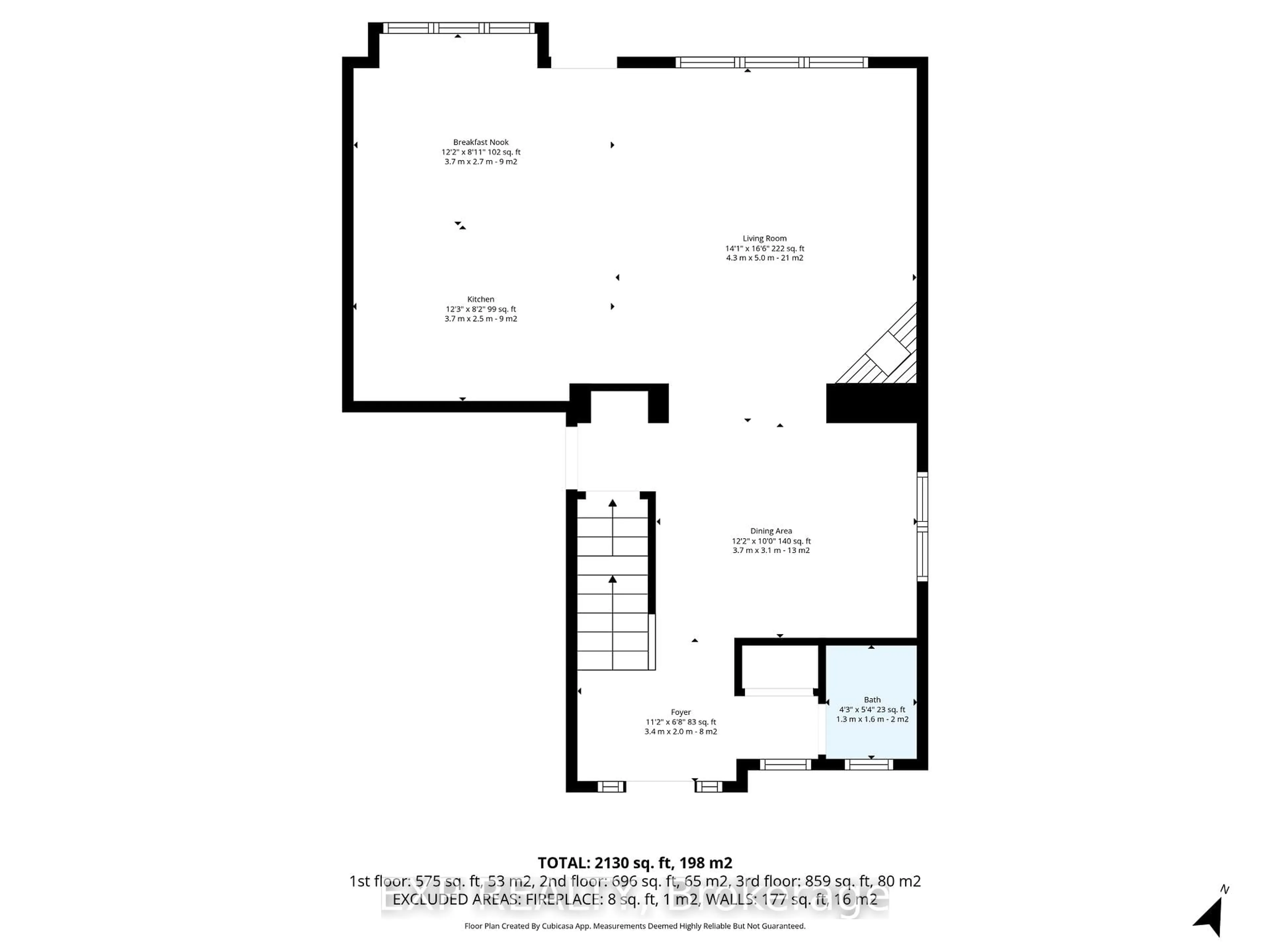 Floor plan for 519 Millars Sound Way, Ottawa Ontario K2J 3V4