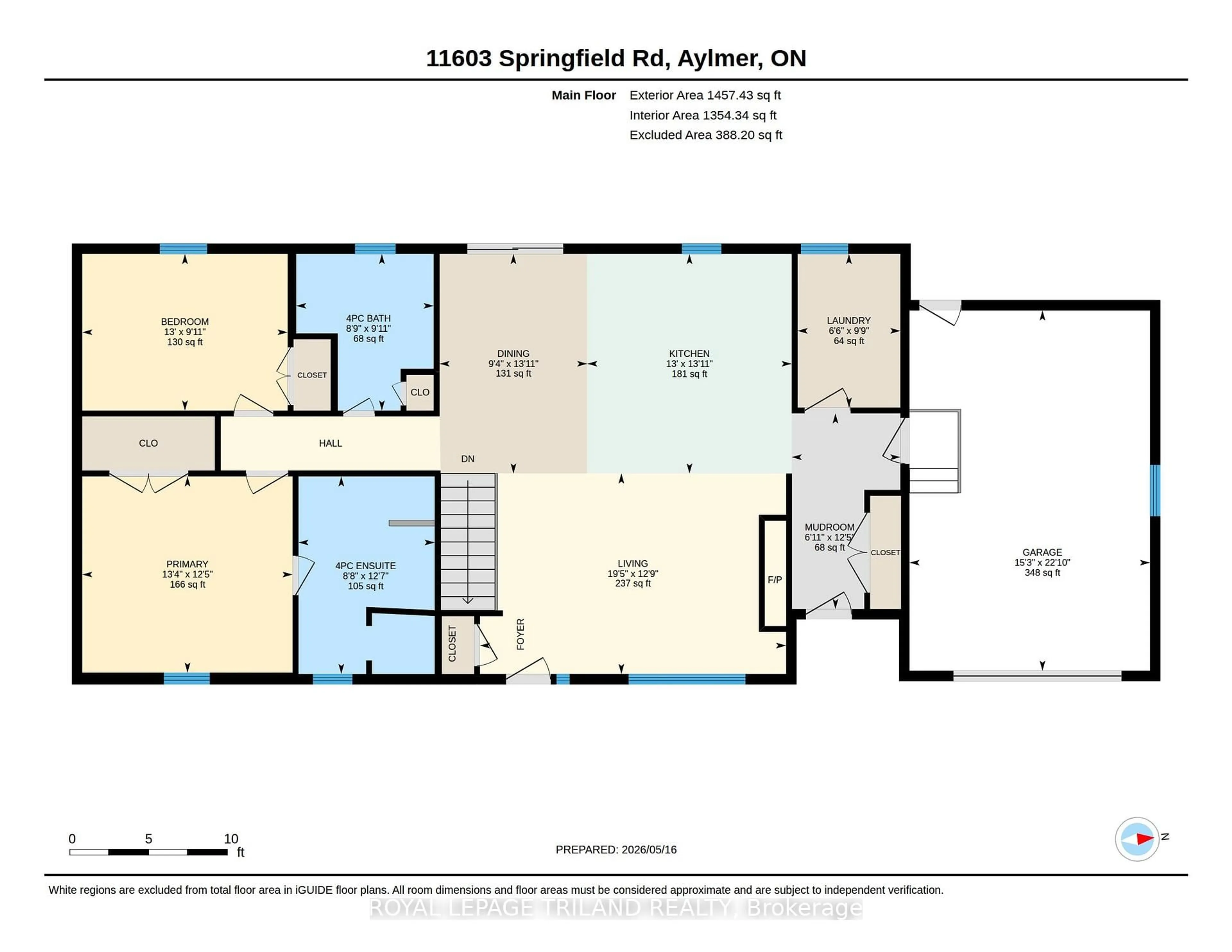 Floor plan for 11603 Springfield Rd, Aylmer Ontario N0L 2J0