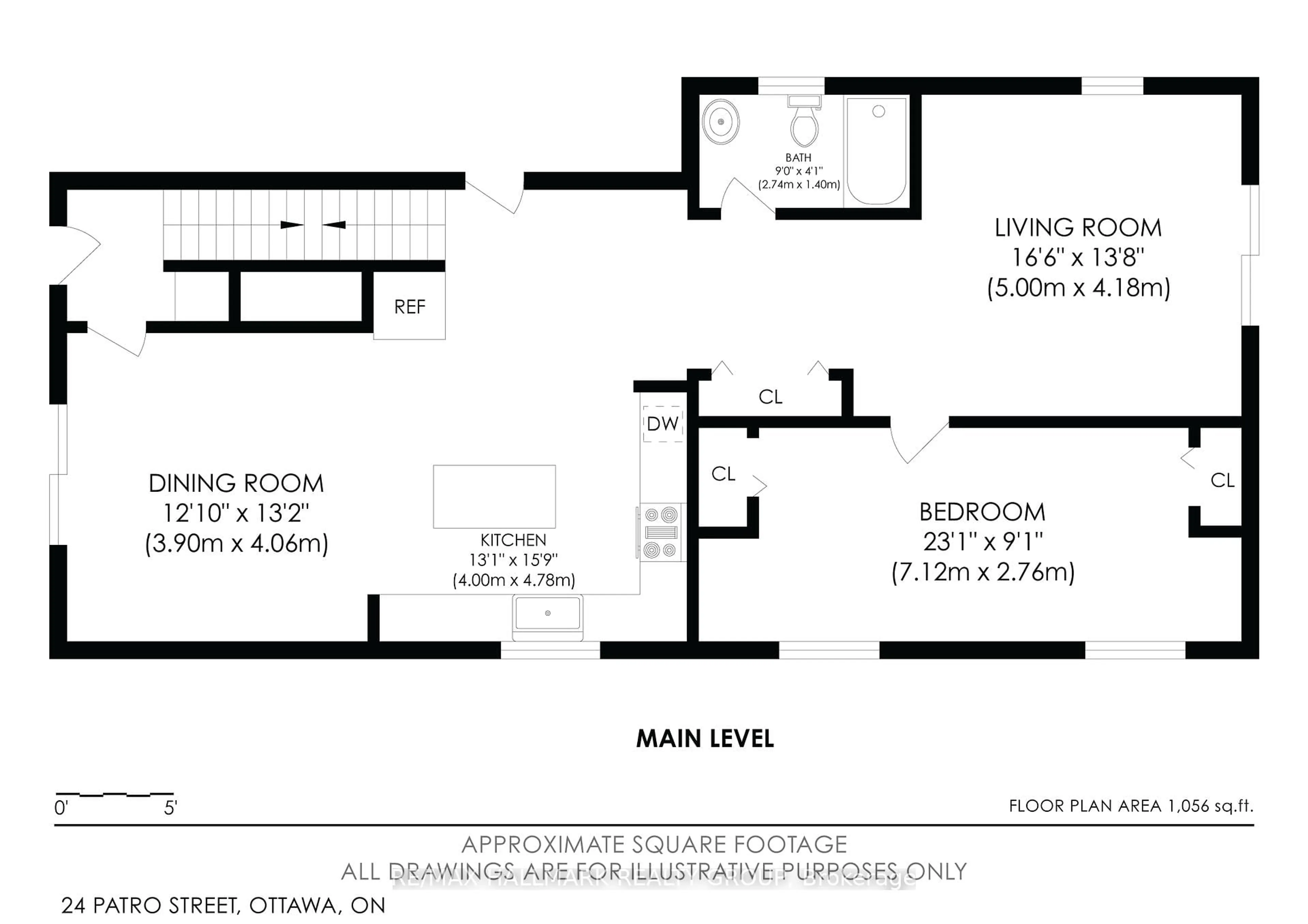 Floor plan for 24 Patro St, Ottawa Ontario K1N 8B1