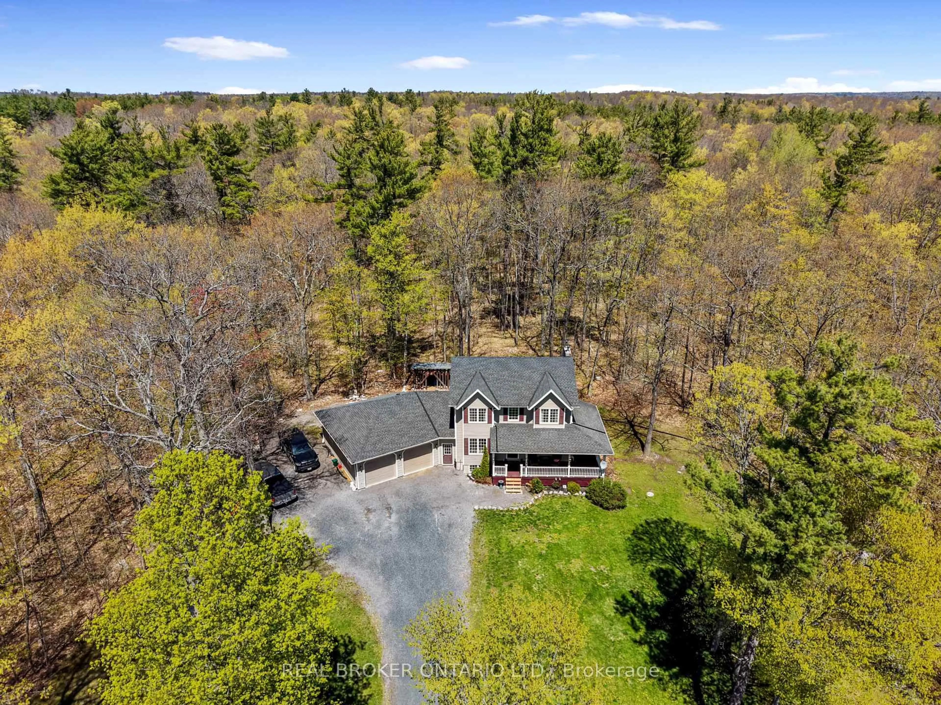 A pic from outside/outdoor area/front of a property/back of a property/a pic from drone, unknown for 44 Centre Rd, Madoc Ontario K0K 2K0