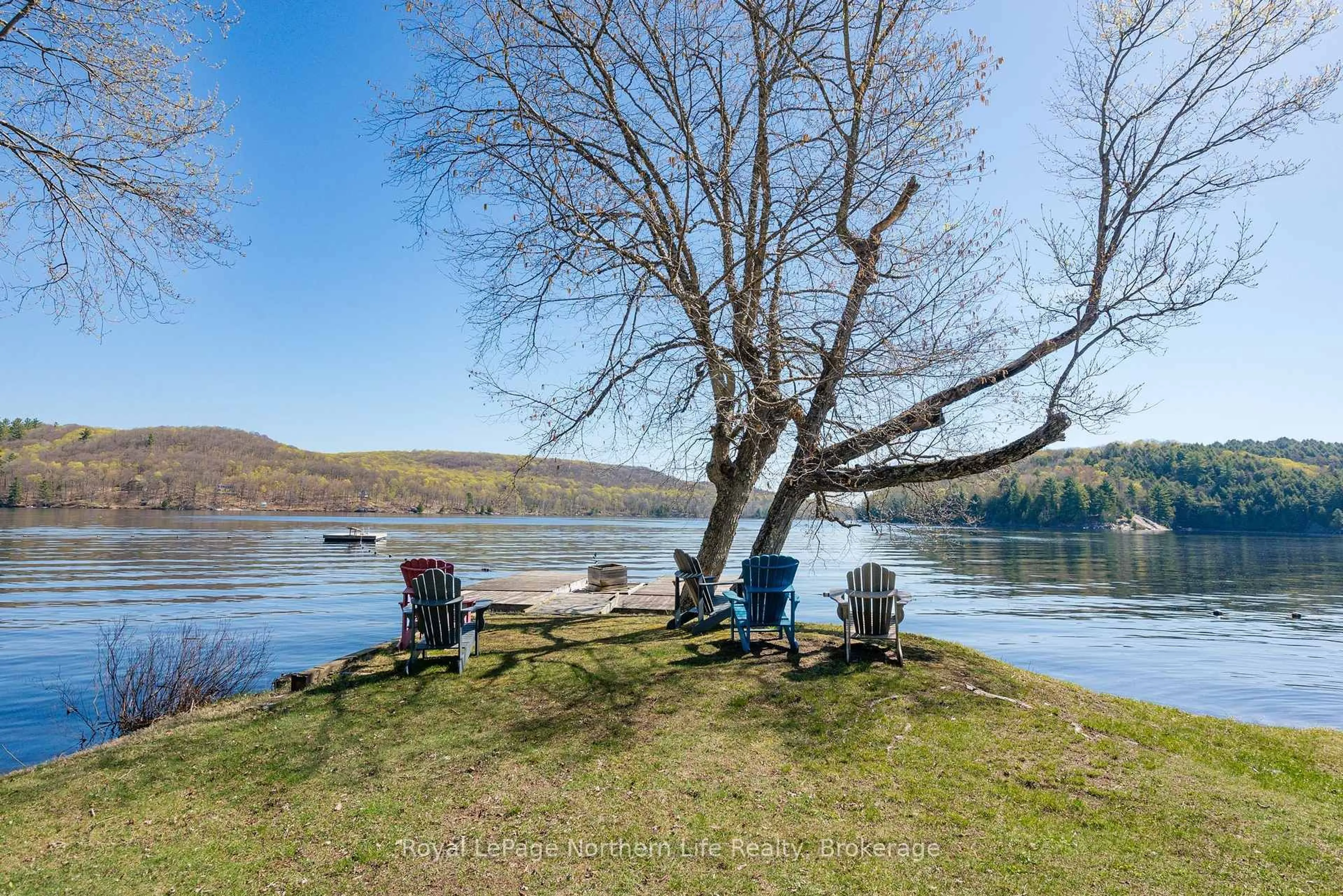 Patio, water/lake/river/ocean view for 35 Brennan Circ, Huntsville Ontario P1H 2J2