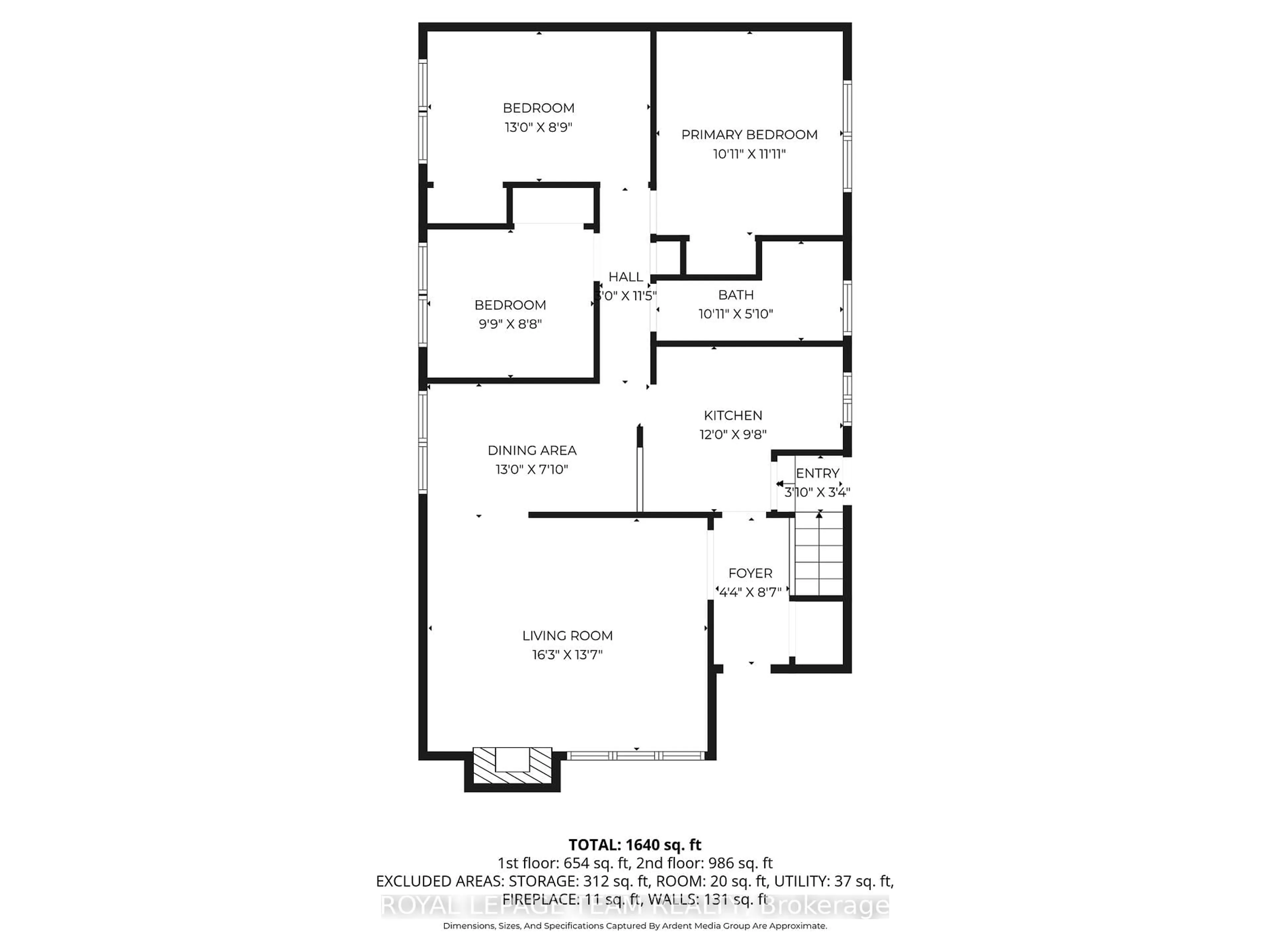 Floor plan for 684 Wavell Ave, Ottawa Ontario K2A 3B1