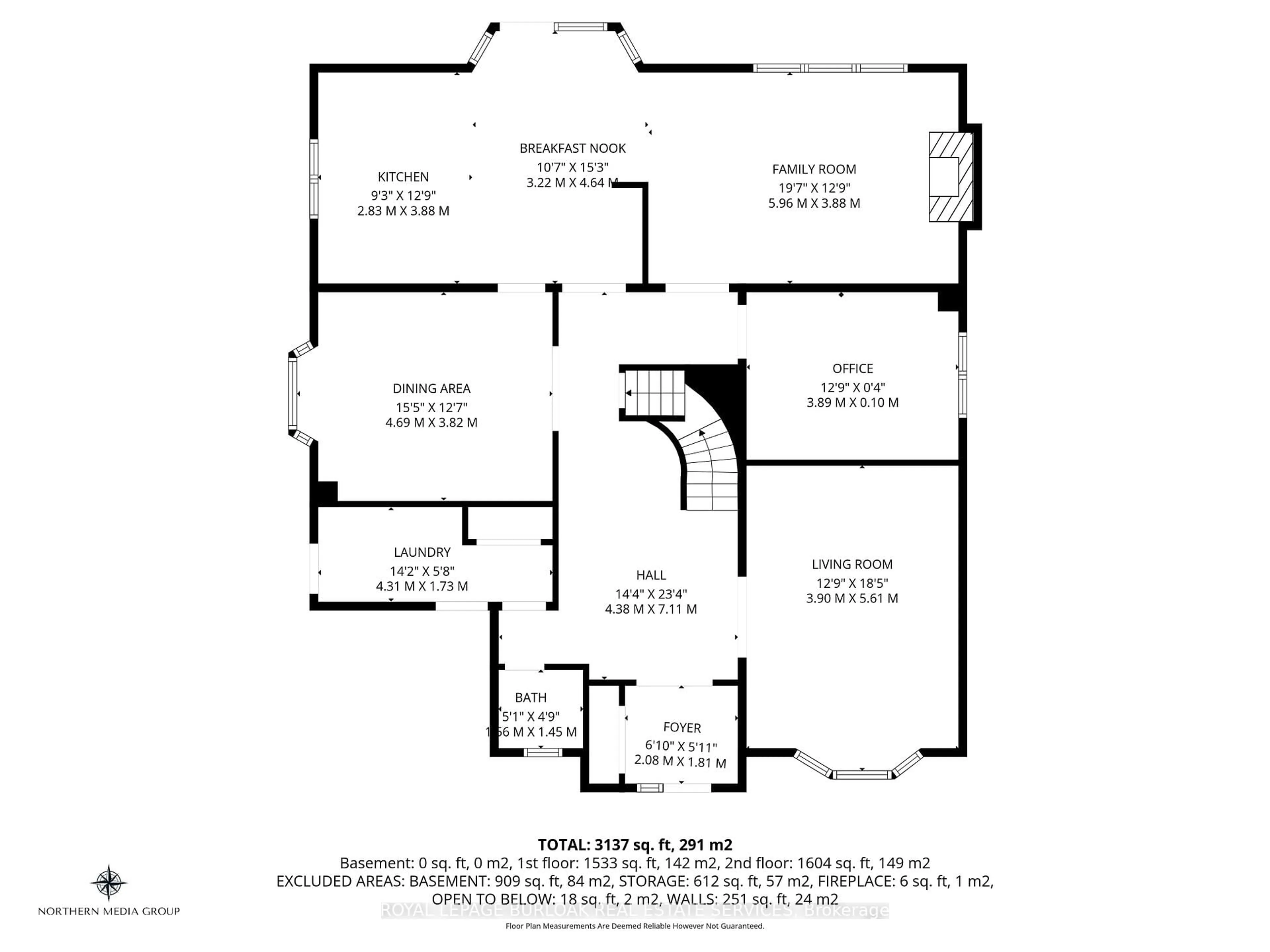 Floor plan for 107 Garden Ave, Hamilton Ontario L9G 4V9