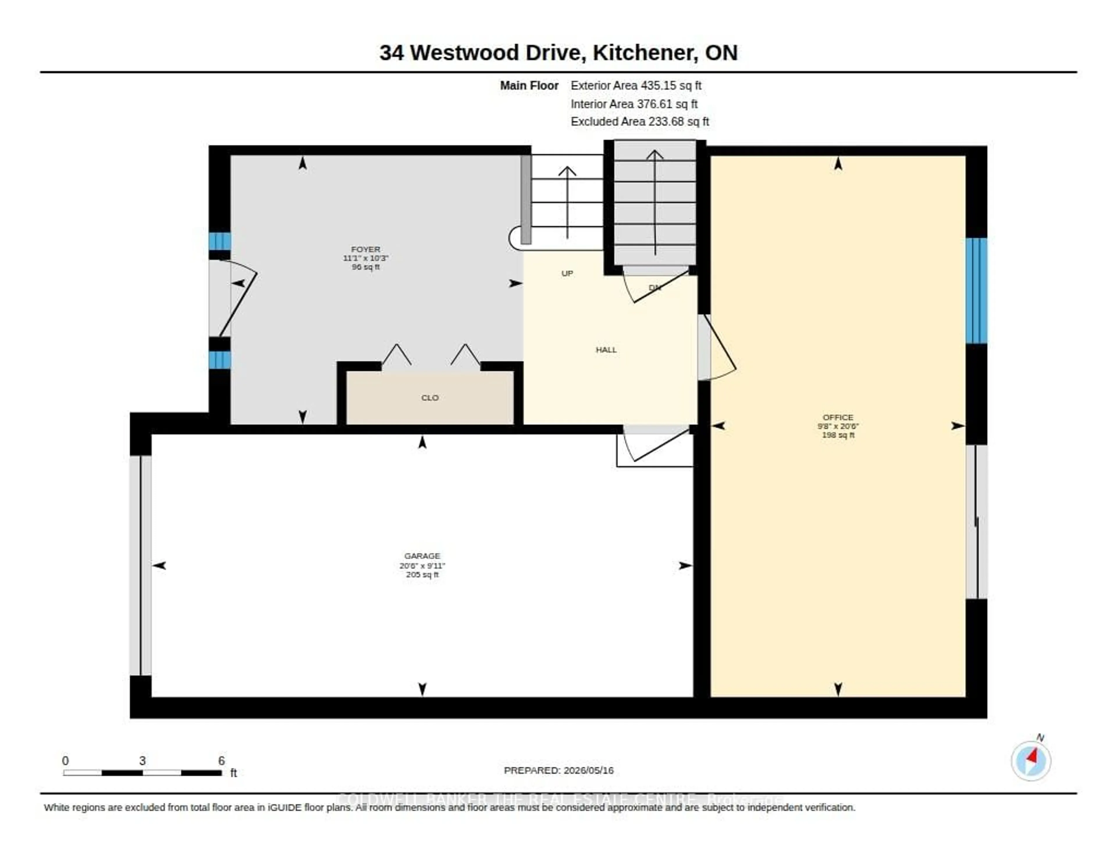 Floor plan for 34 Westwood Cres, Kitchener Ontario N2M 2L8