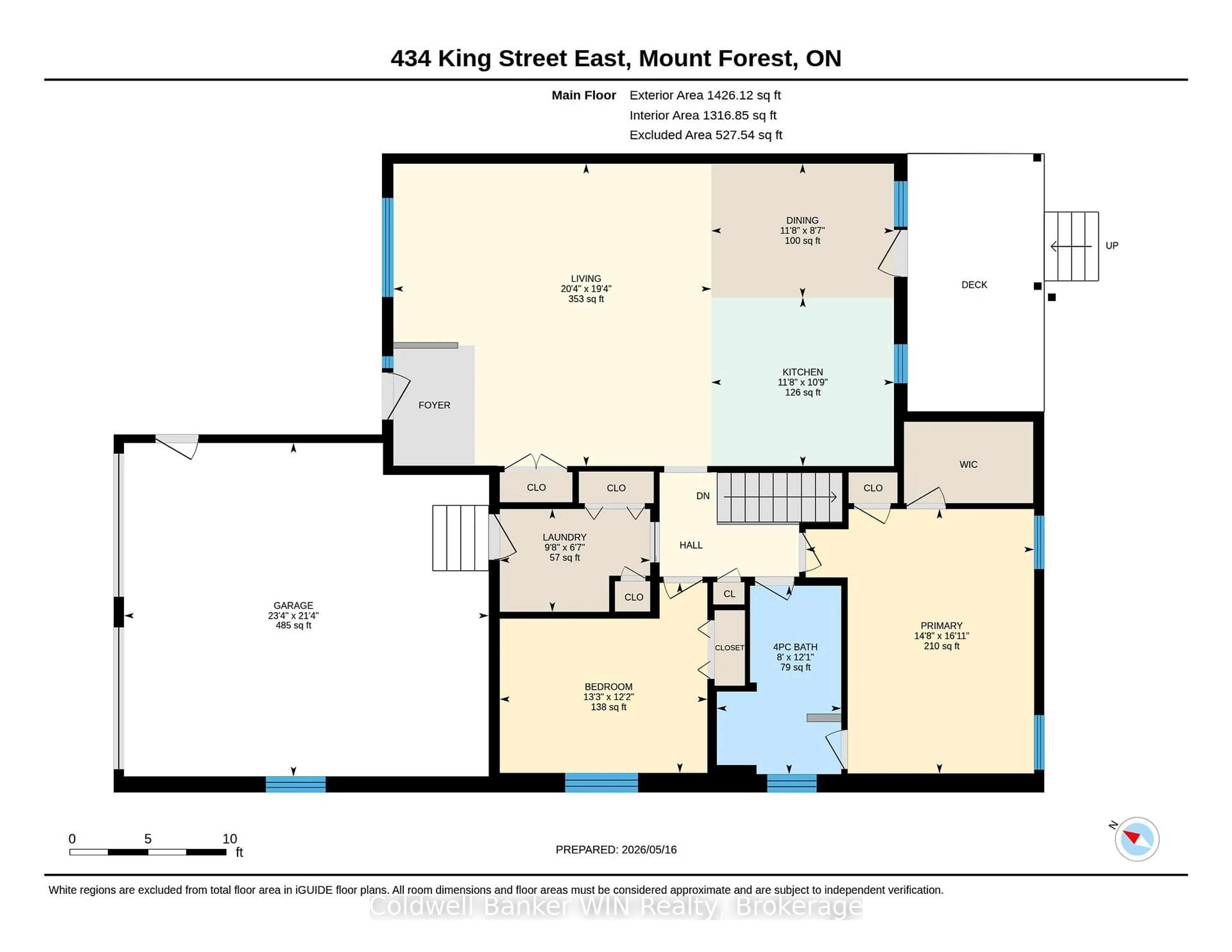 Floor plan for 434 King St, Wellington North Ontario N0G 2L2
