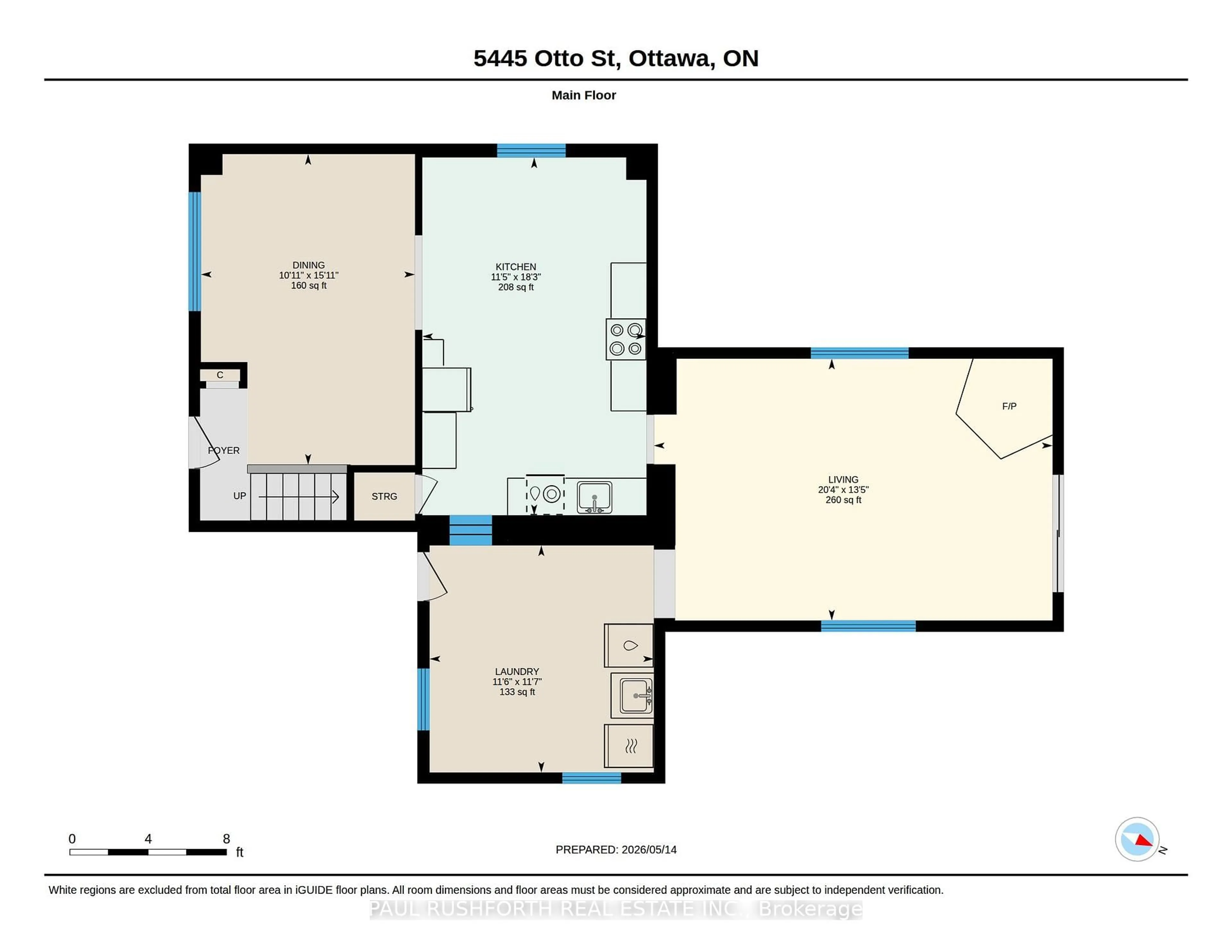 Floor plan for 5445 Otto St, Osgoode Ontario K0A 2W0