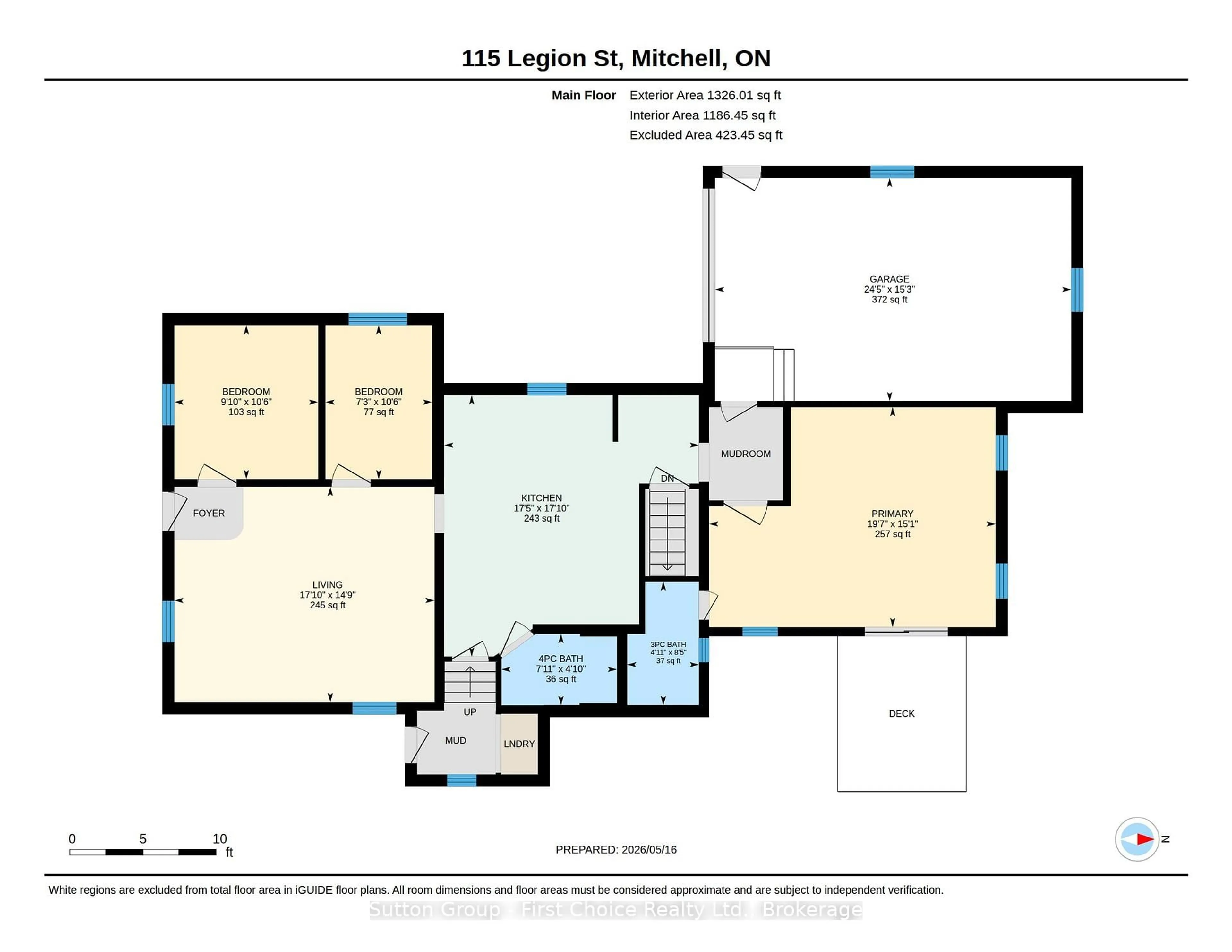 Floor plan for 115 LEGION St, West Perth Ontario N0K 1N0