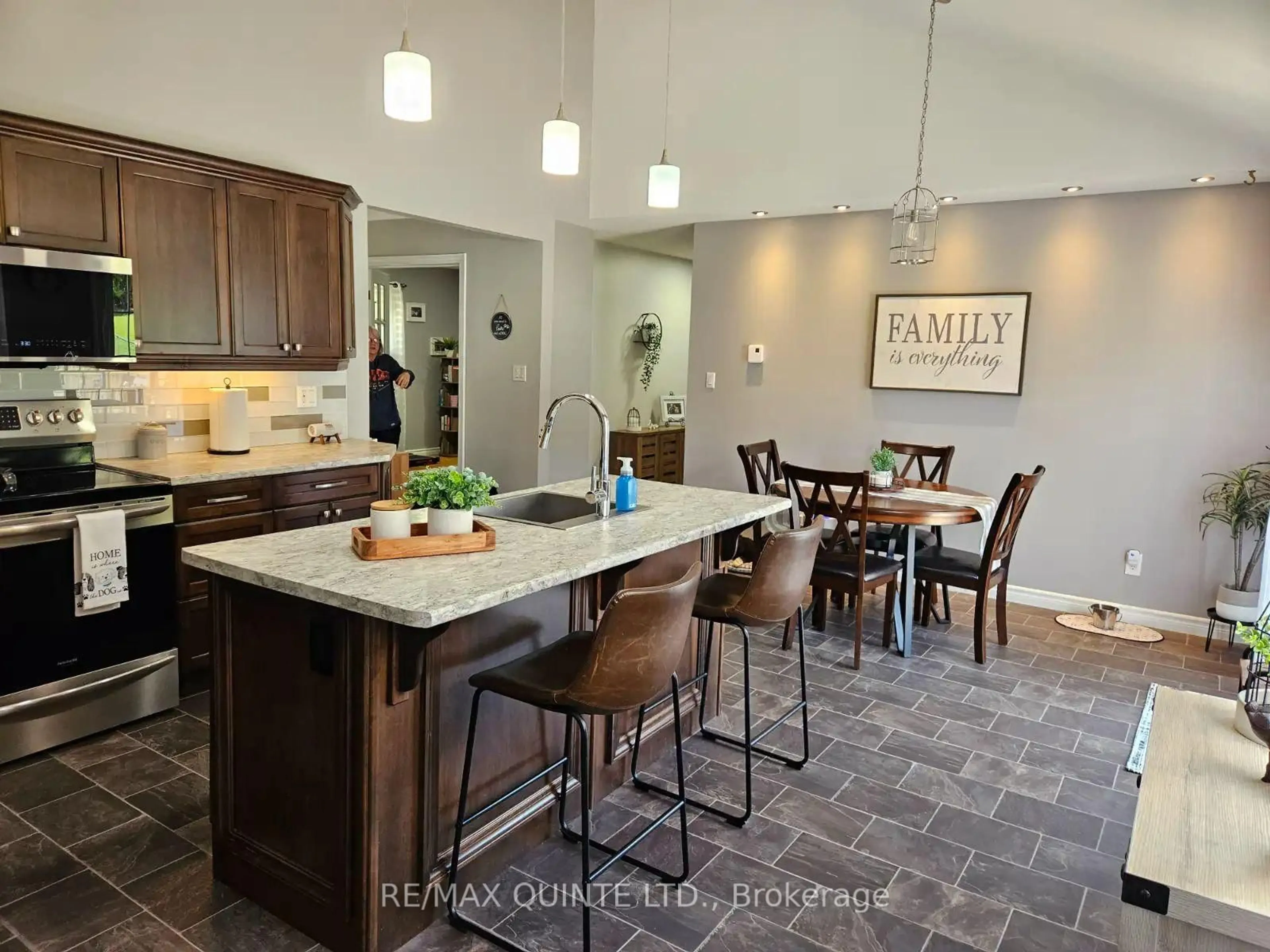 Open concept kitchen, ceramic/tile floor for 14494 County Road 2, Cramahe Ontario K0K 1H0