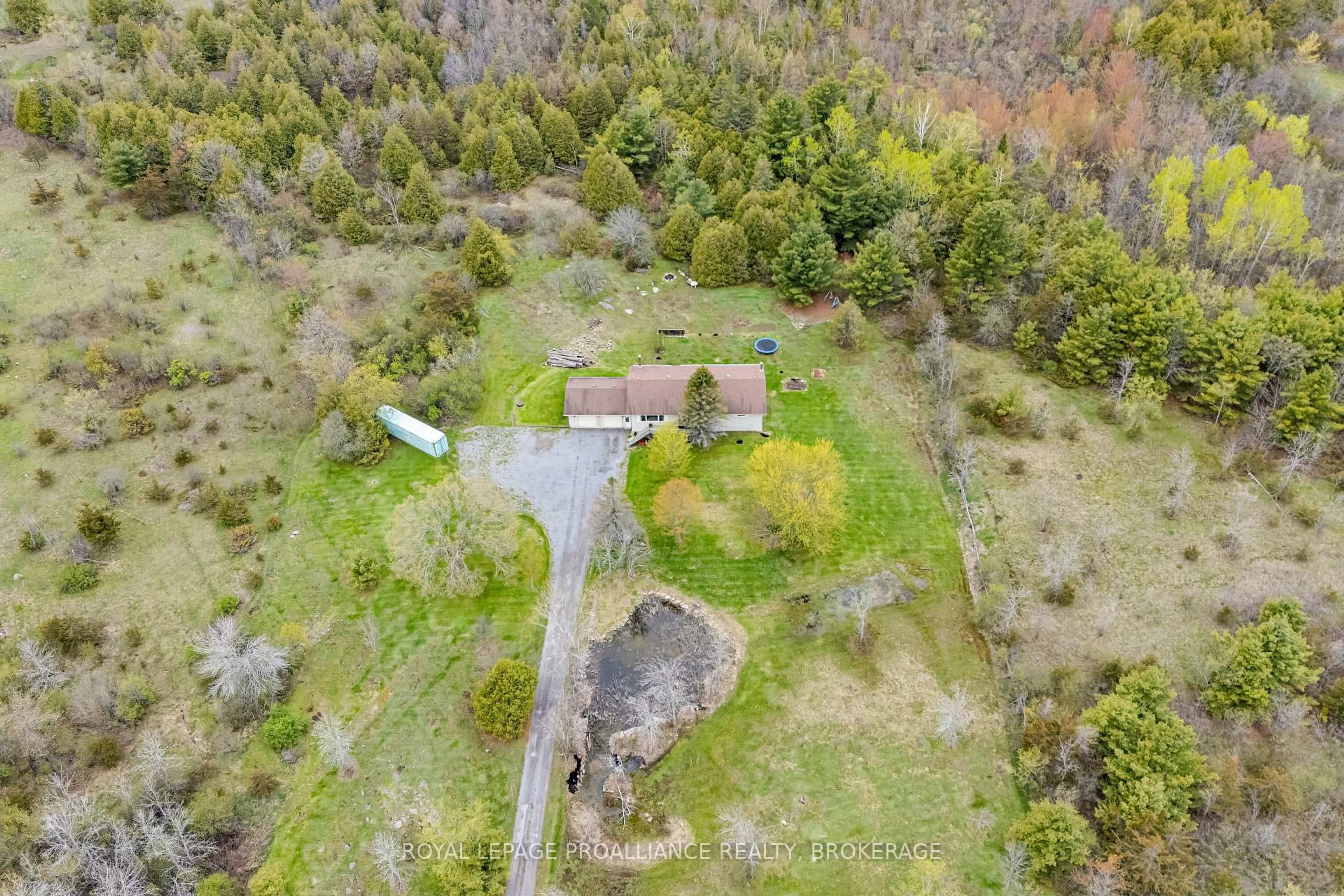 A pic from outside/outdoor area/front of a property/back of a property/a pic from drone, unknown for 4779 Florida Rd, Bissett Creek Ontario K0H 2H0