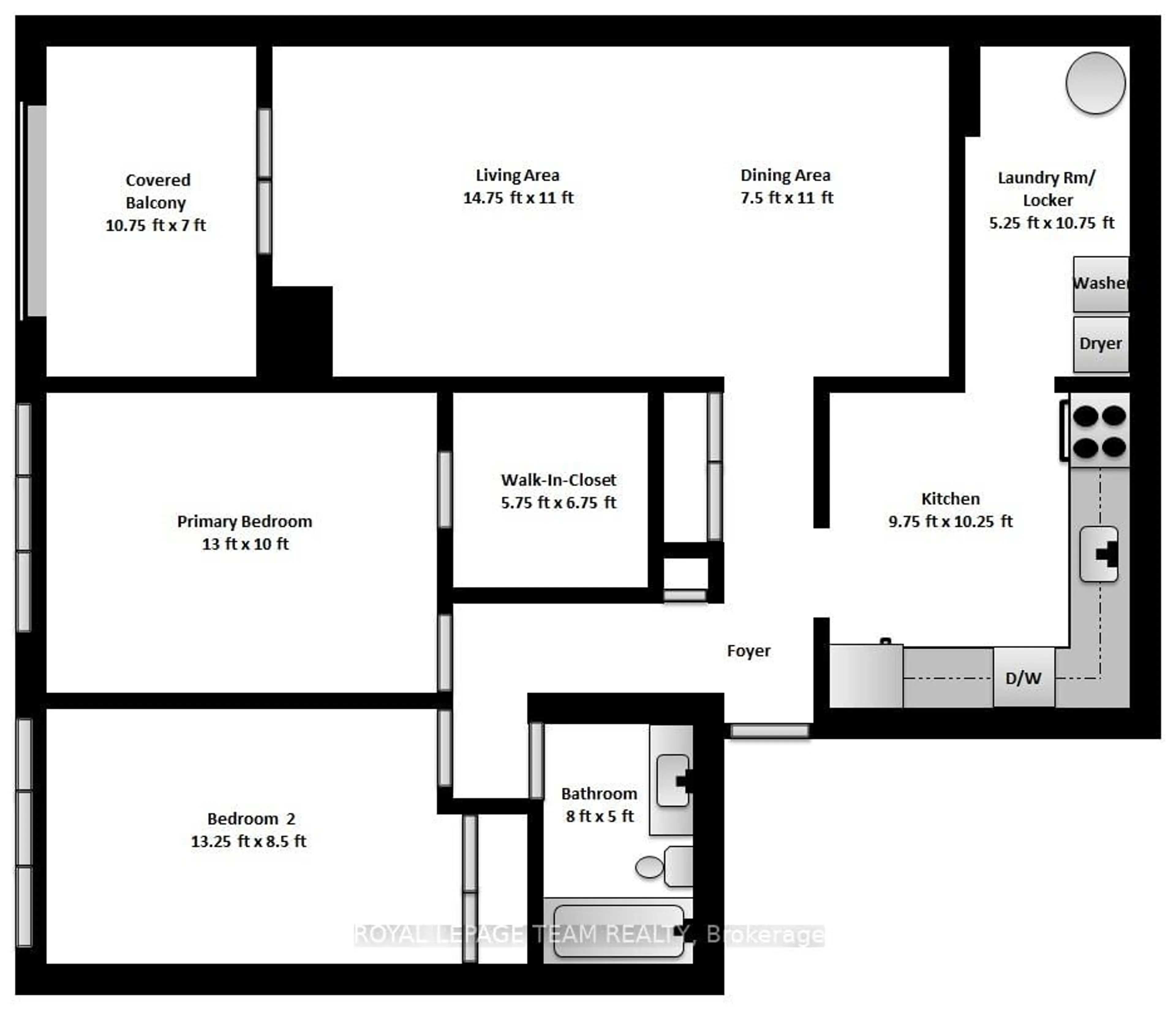Floor plan for 200 Bay St #404, Ottawa Ontario K1R 7W8