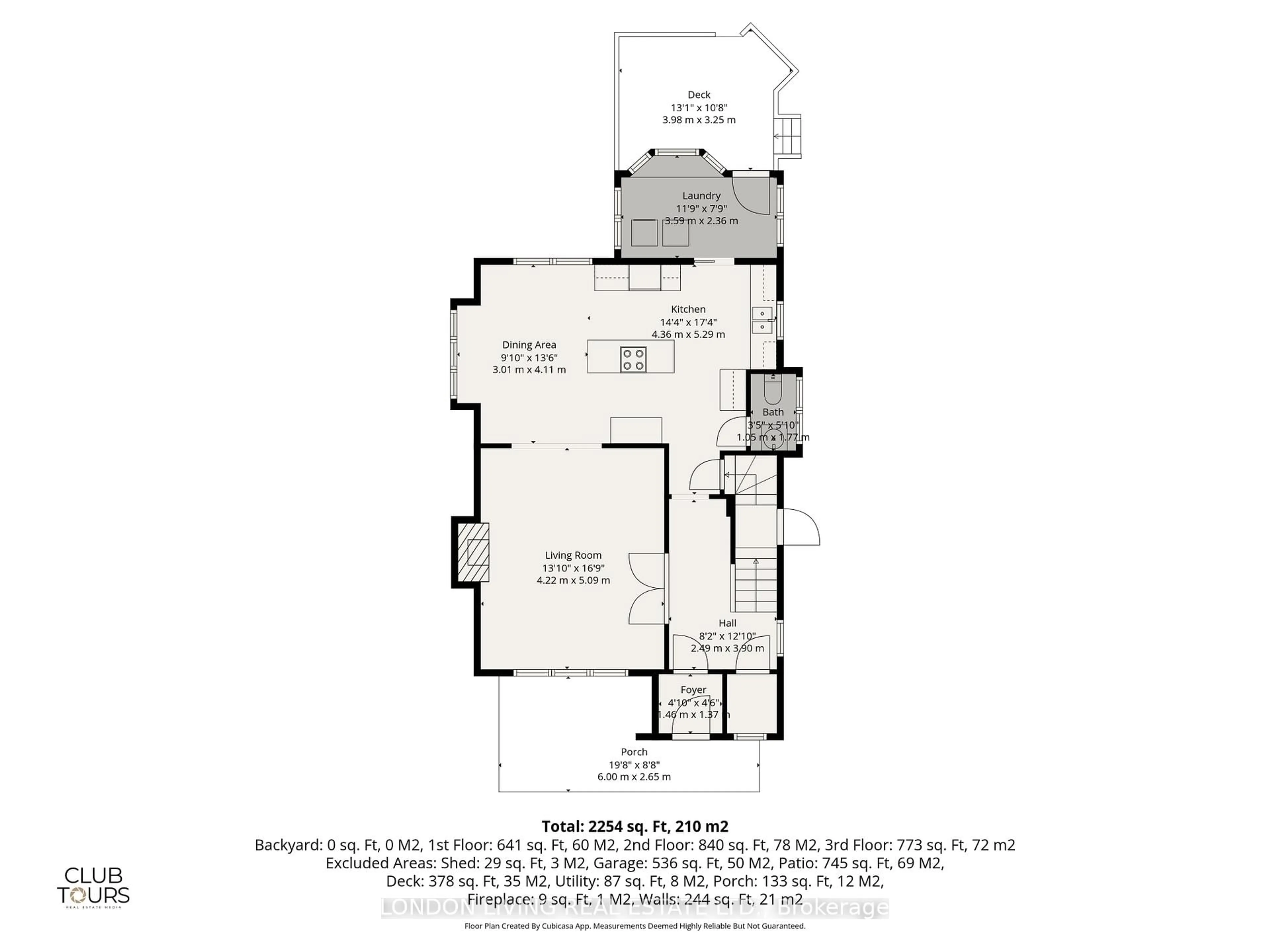 Floor plan for 26 Frank Pl, London South Ontario N6C 1W2