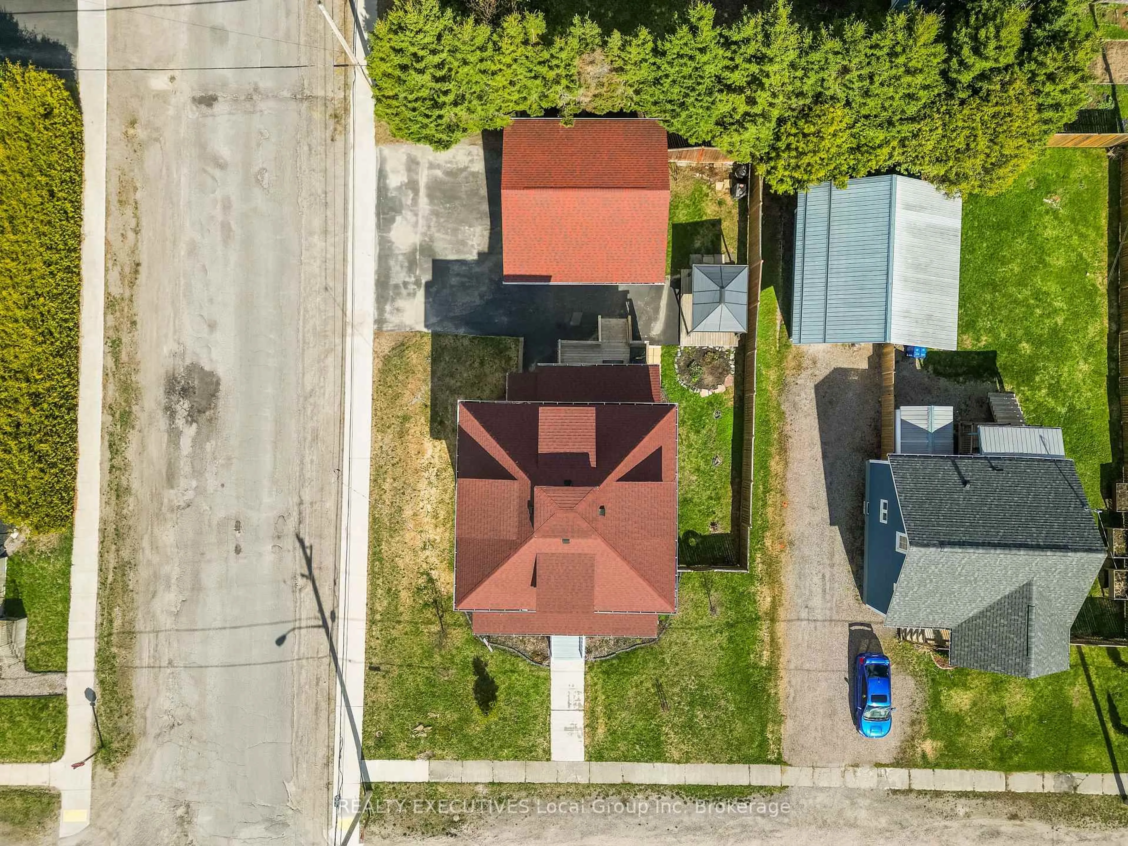 A pic from outside/outdoor area/front of a property/back of a property/a pic from drone, street for 10 Dubeau St, West Nipissing Ontario P0H 2M0
