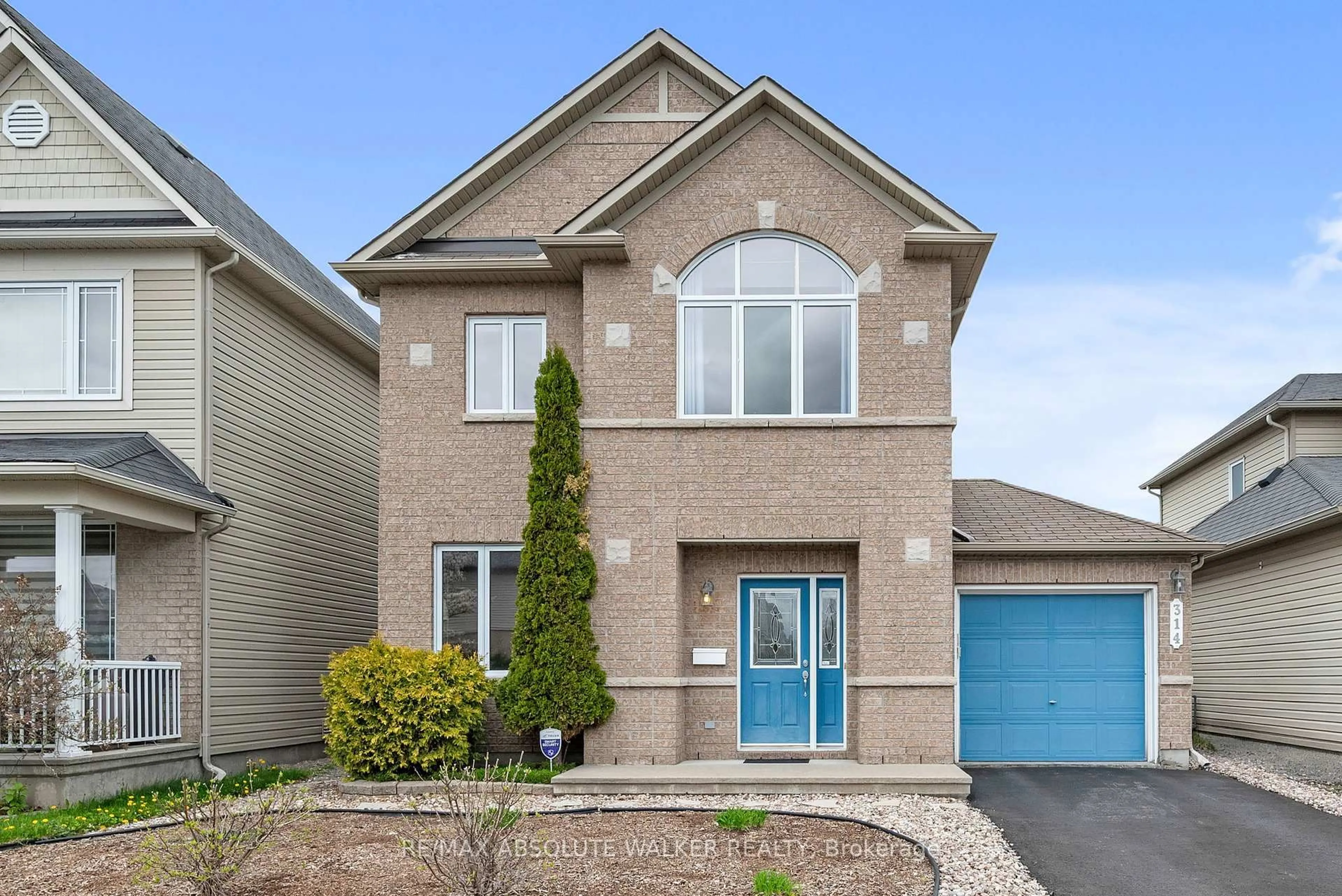 Home with brick exterior material, street for 314 Oakcrest Way, Orleans Ontario K4A 0L4