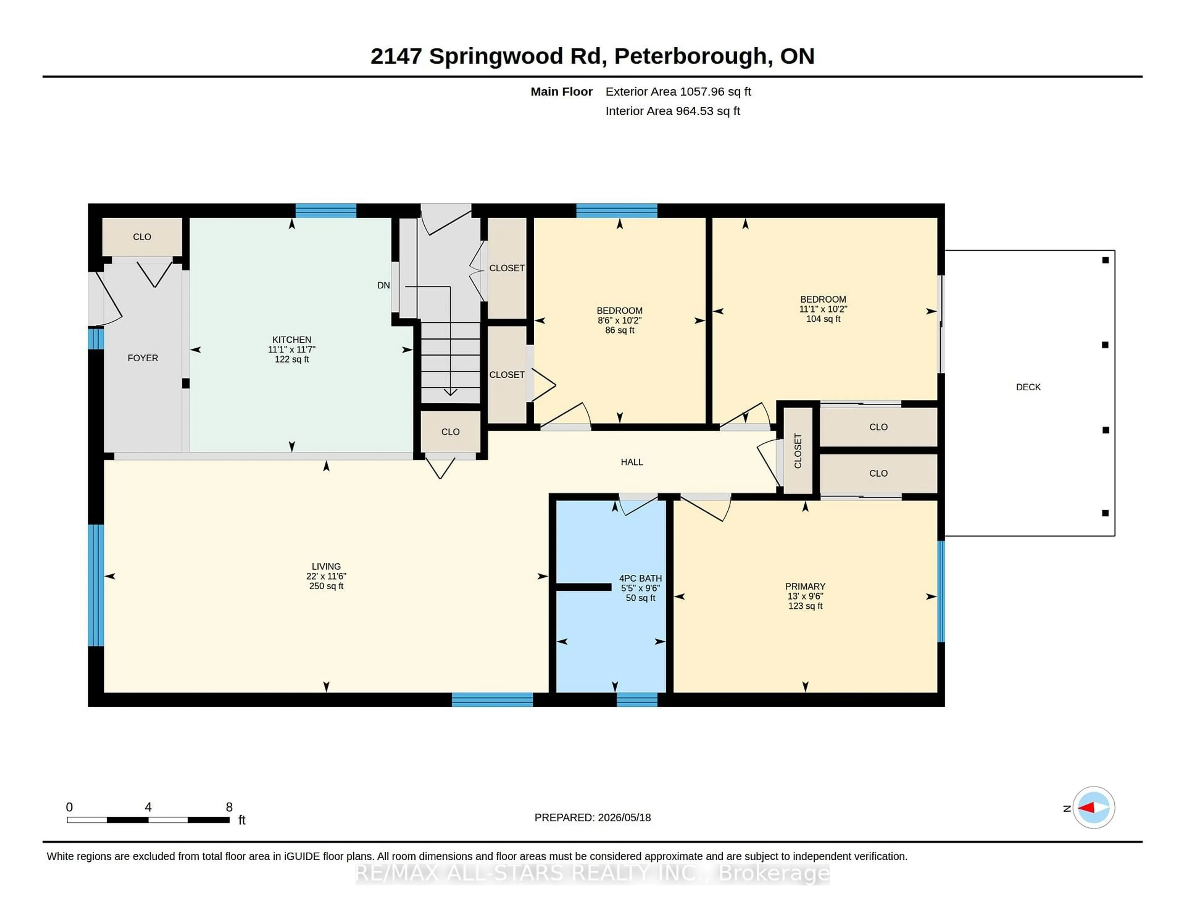 Floor plan for 2147 Springwood Rd, Peterborough Ontario K9K 1N7