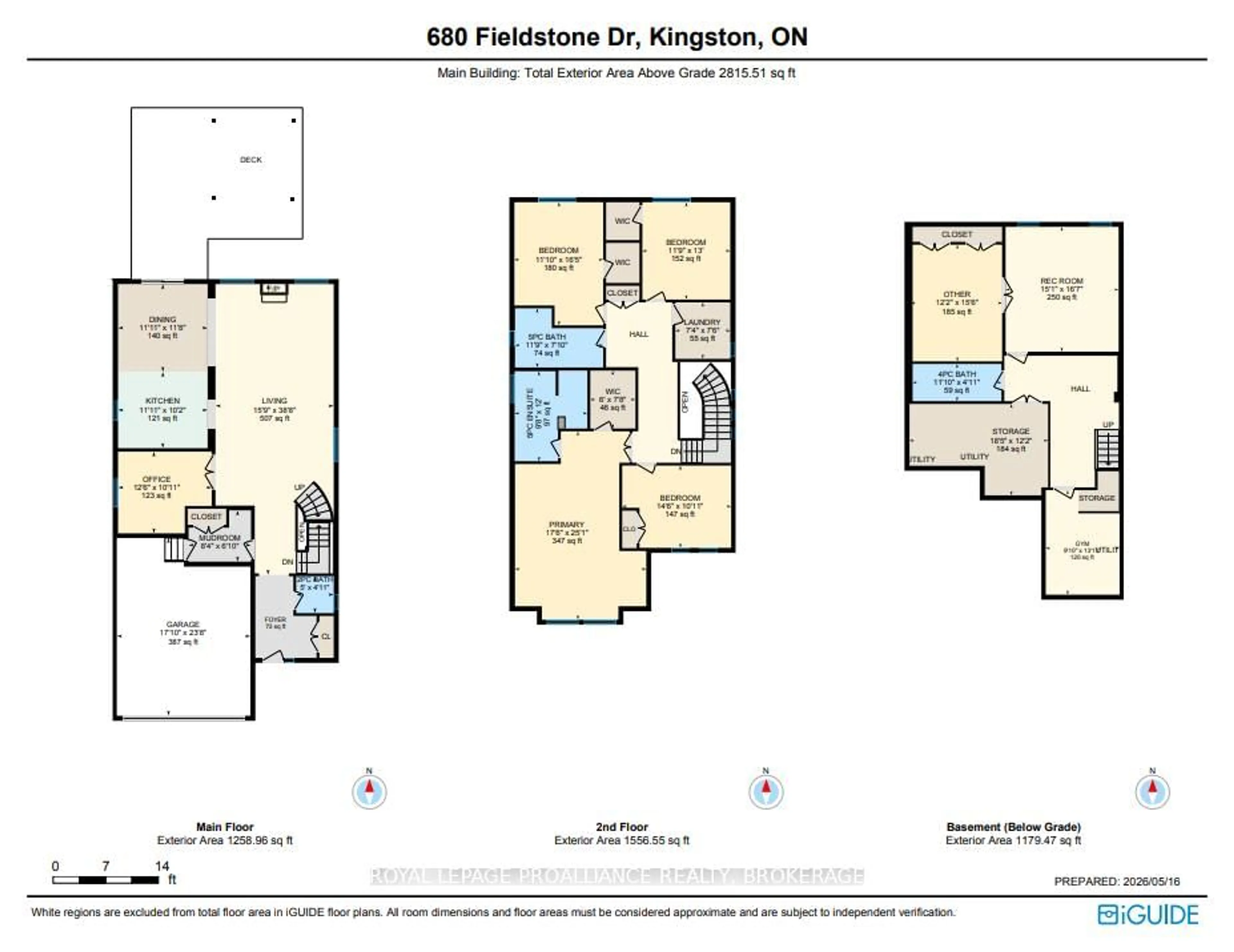 Floor plan for 680 Fieldstone Dr, Kingston Ontario K7K 0C6