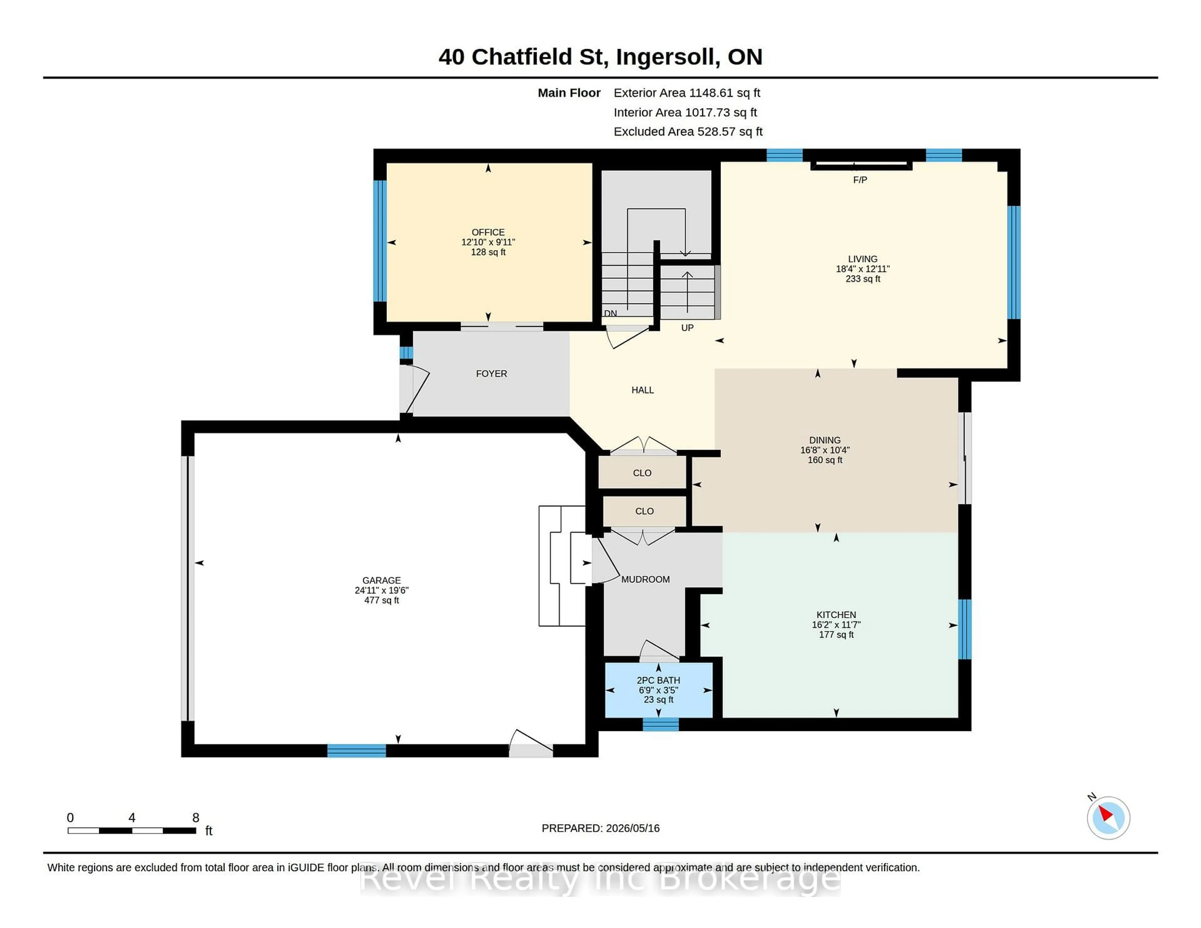 Floor plan for 40 Chatfield St, Ingersoll Ontario N5C 0B3